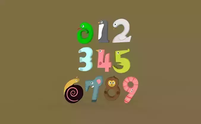 Cartoon Number v006