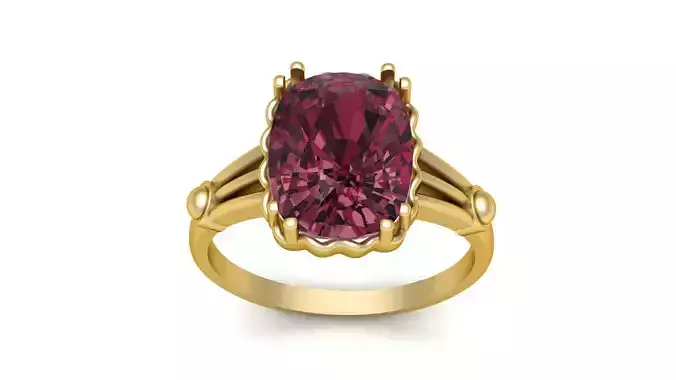 SOLITAIRE ENGAGEMENT RING 3D PRINTABLE MODEL