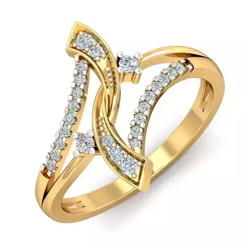 Beauty Craft Rhodium Plated Alloy Ring for Women and Girls 3D print model Beauty Craft Rhodium Plated Alloy Ring for Women and Girls 3D print model