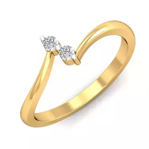 Diamond Swirling Stunner Ring 3D print model