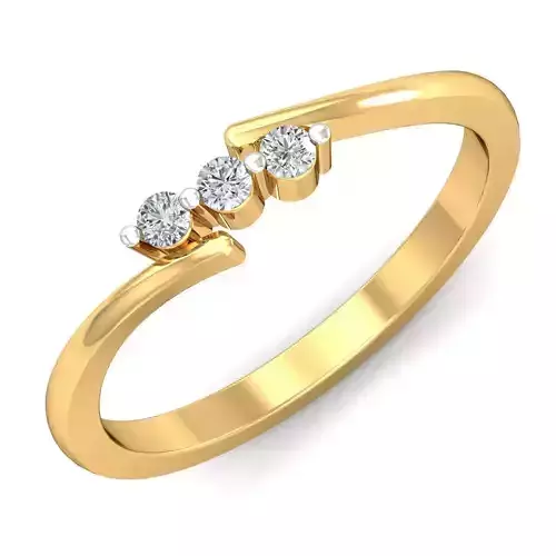 Dainty Charming Diamond Ring 3D print model