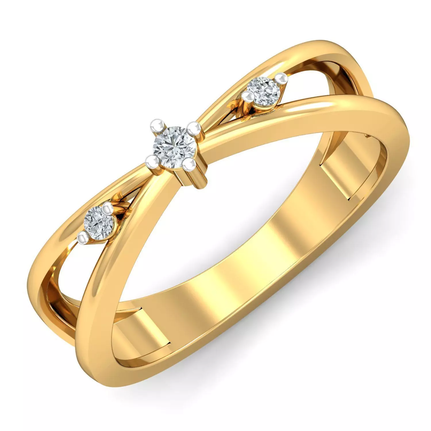 Claire Infinity Diamond Ring 3D print model_0