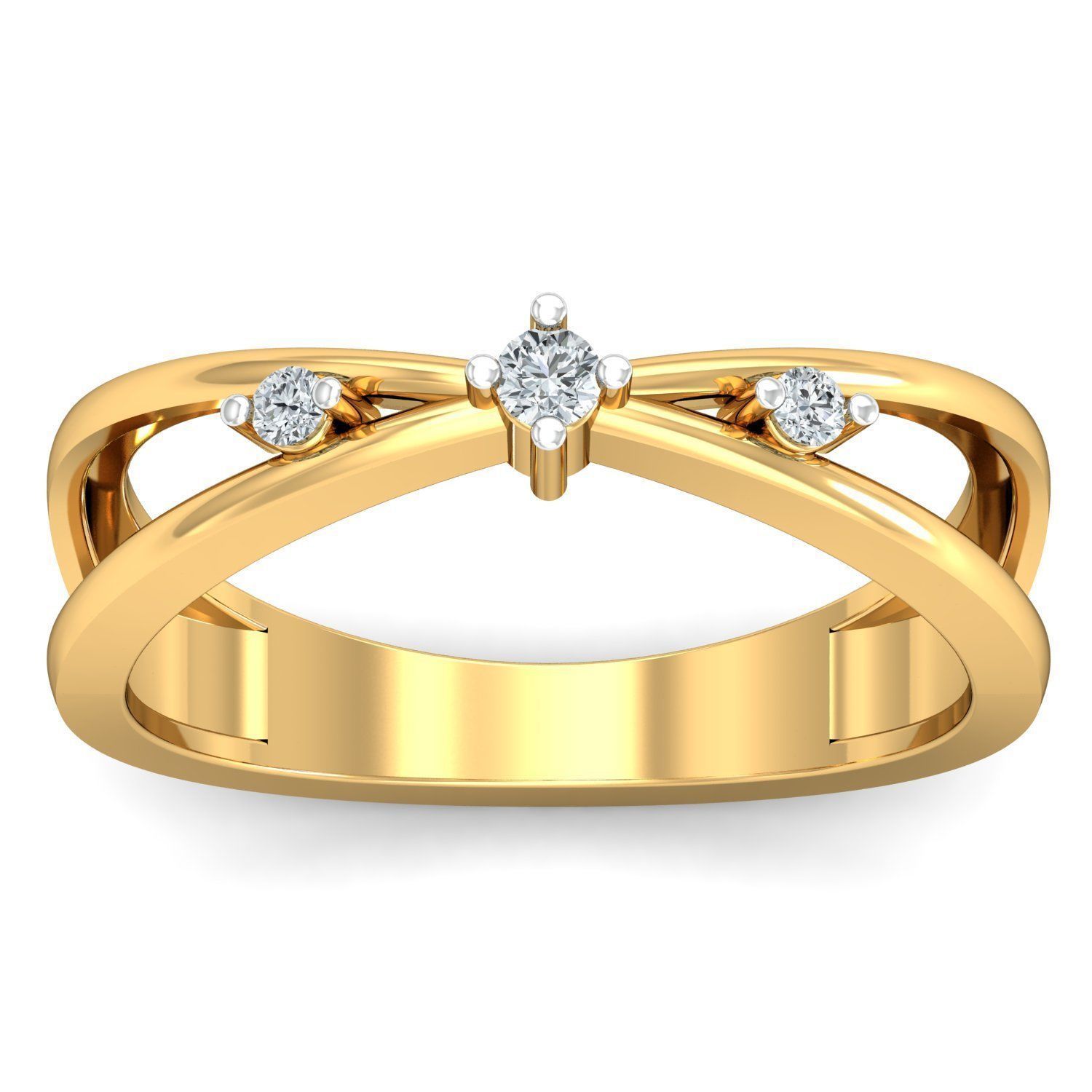 Claire Infinity Diamond Ring 3D print model_1