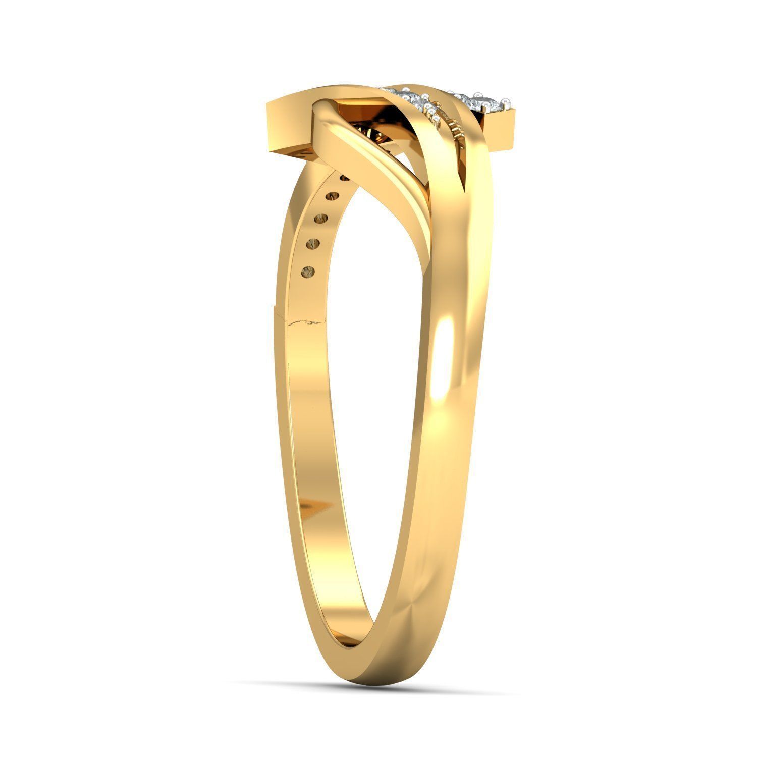 Dreamy Dalliance Diamond Generic Rin 3D print model_2