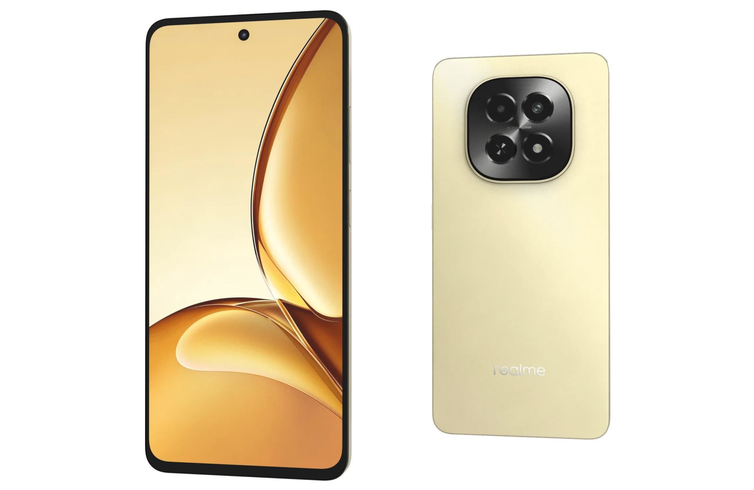 Realme V60s Star Gold 3D model_6