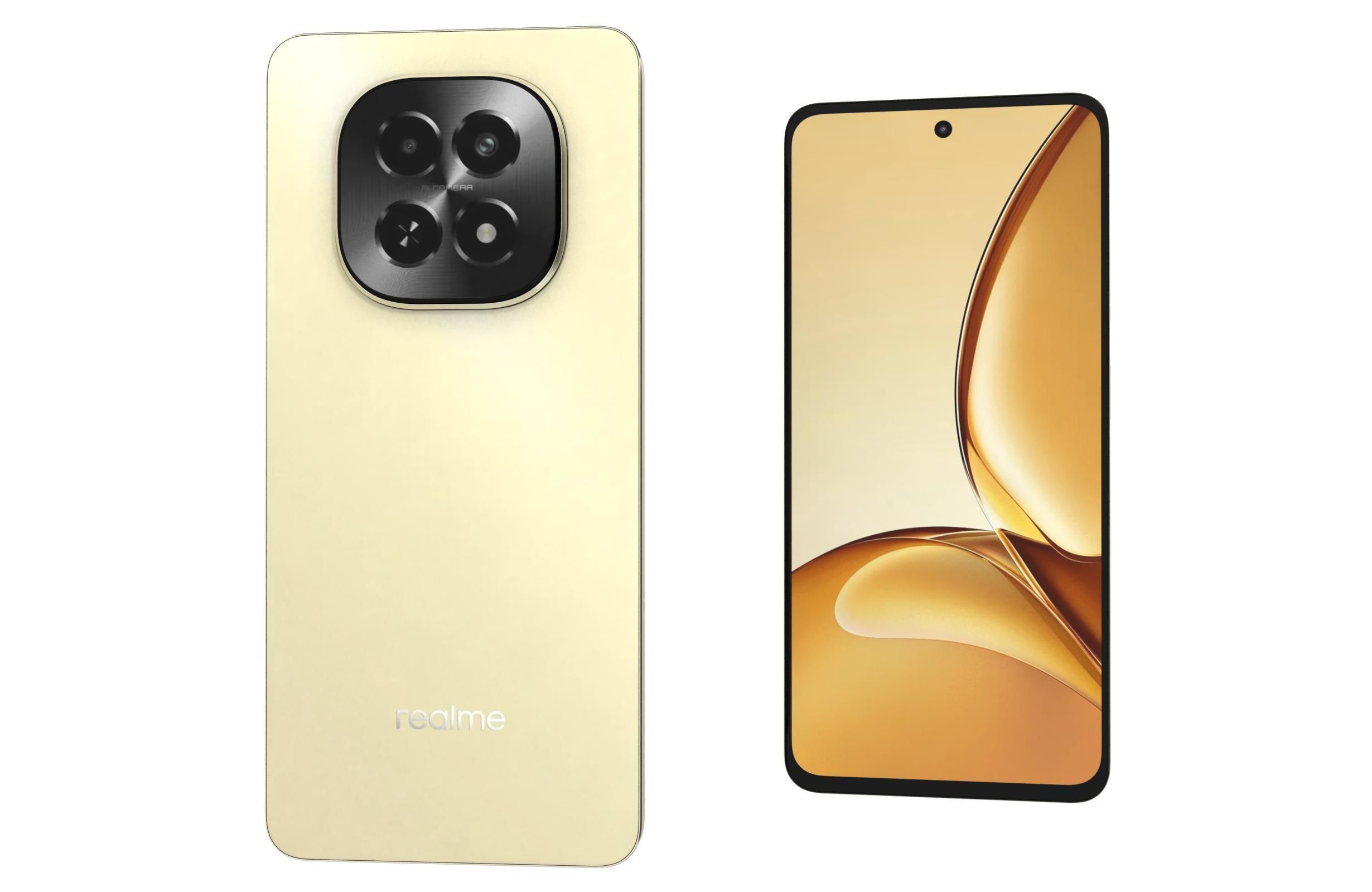 Realme V60s Star Gold 3D model_7