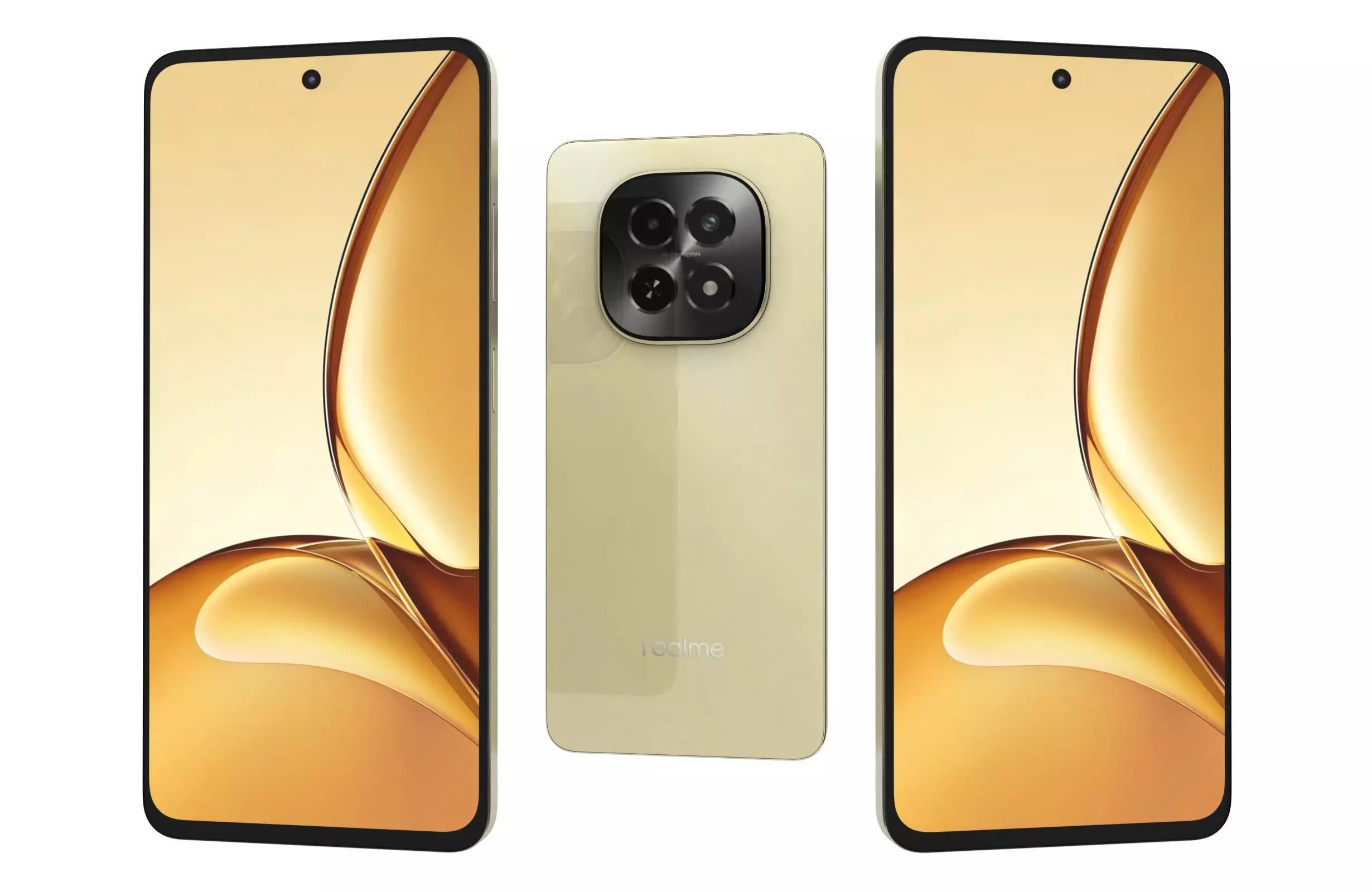 Realme V60s Star Gold 3D model_0