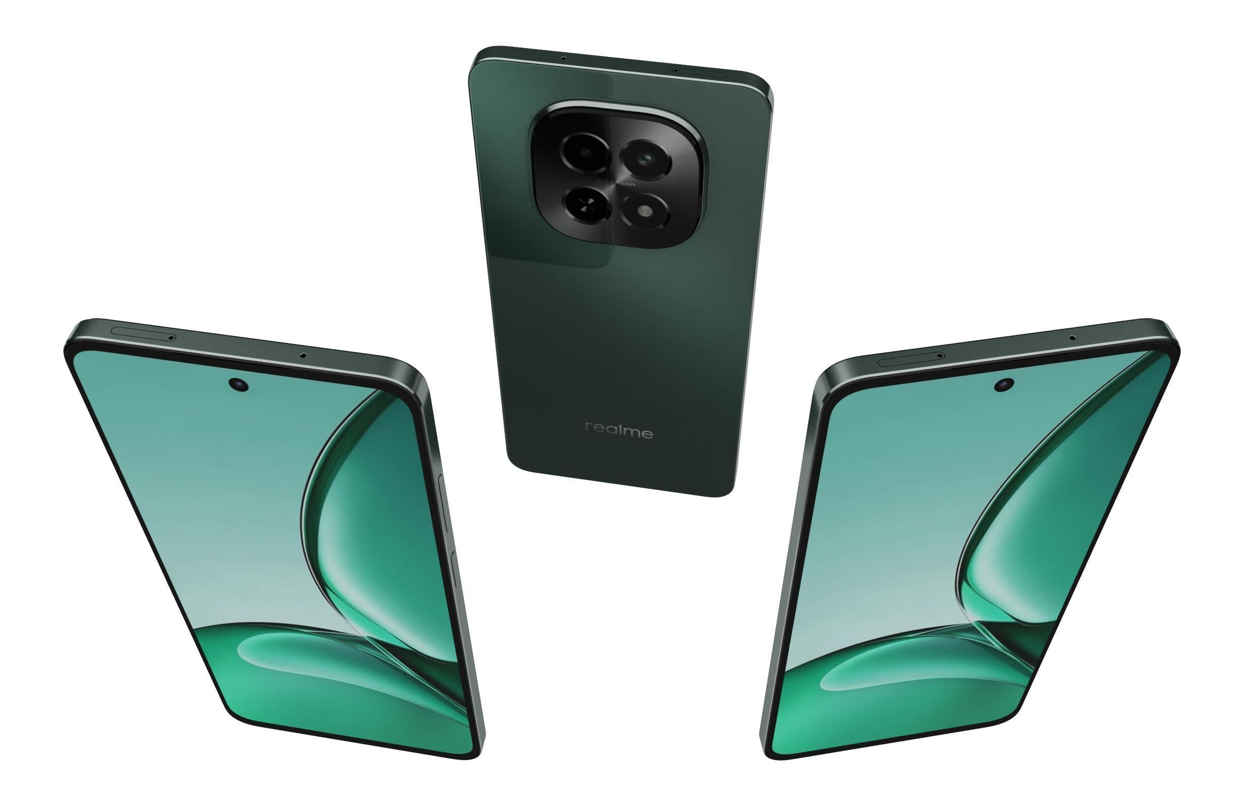 Realme V60s Turquoise 3D model_1