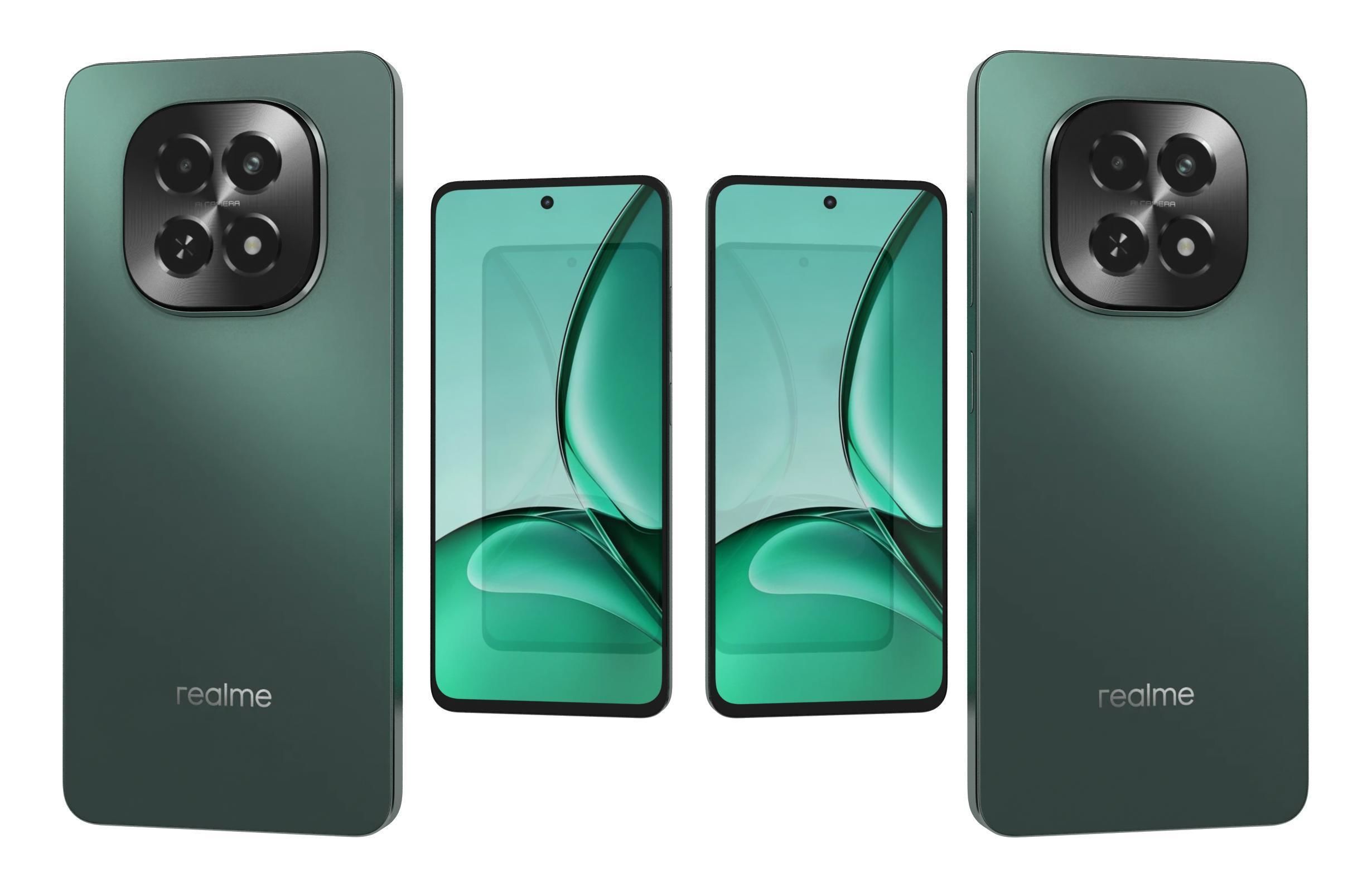 Realme V60s Turquoise 3D model_3