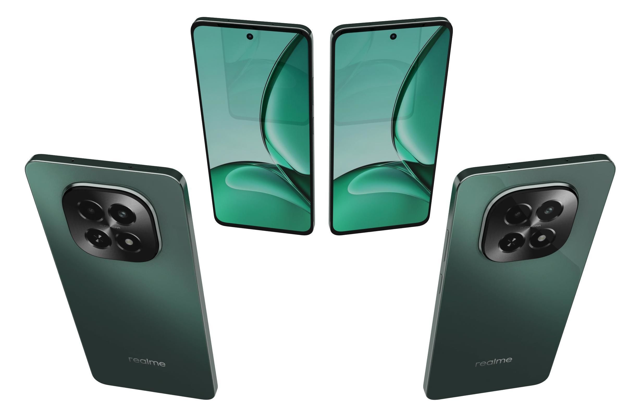 Realme V60s Turquoise 3D model_4