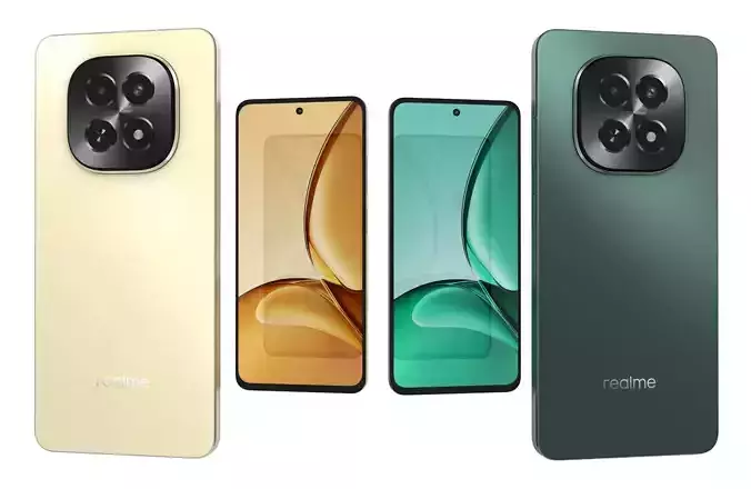 Realme V60s Star Gold And Turquoise