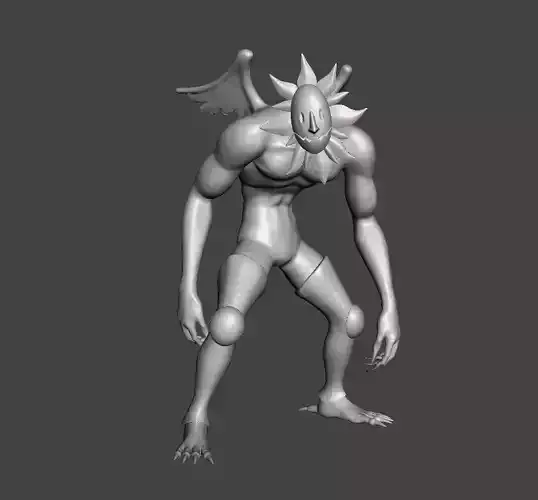 Grey Demon 3D Model