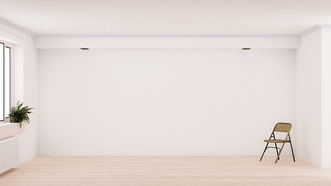 White Room Low-poly 3D model