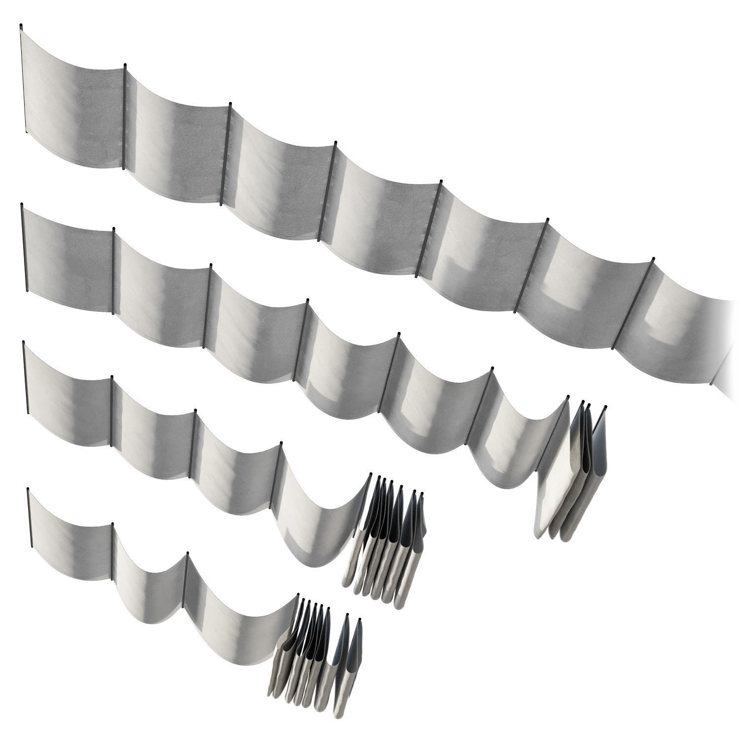 fabric canopy 3D model_2