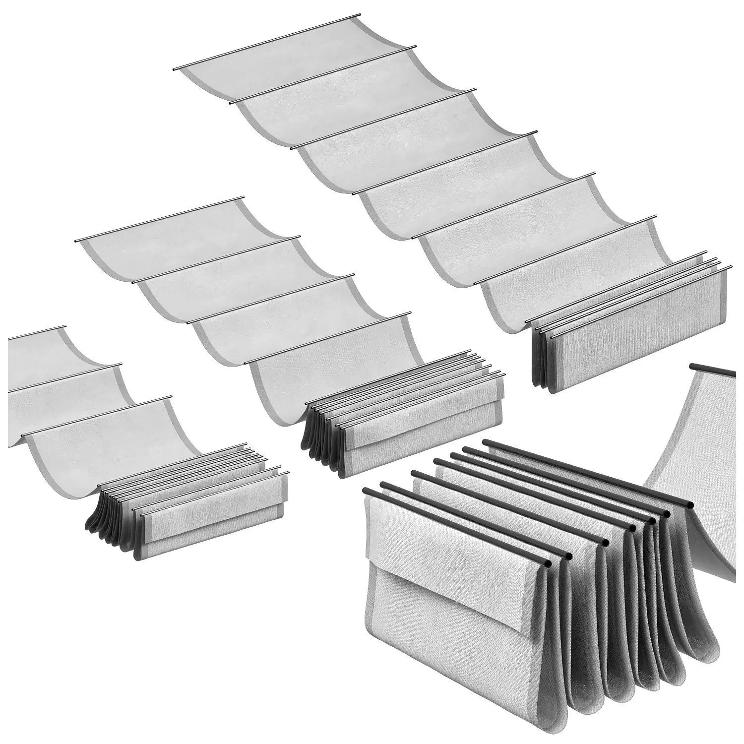 fabric canopy 3D model_0