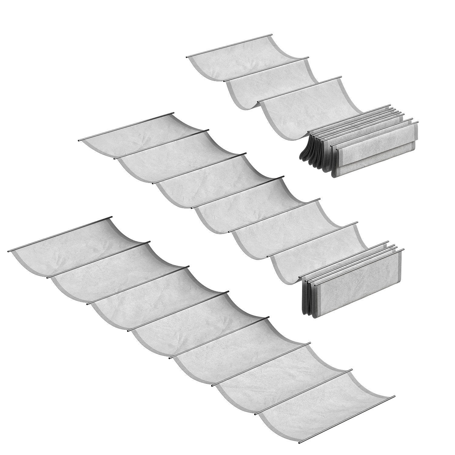 fabric canopy 3D model_1