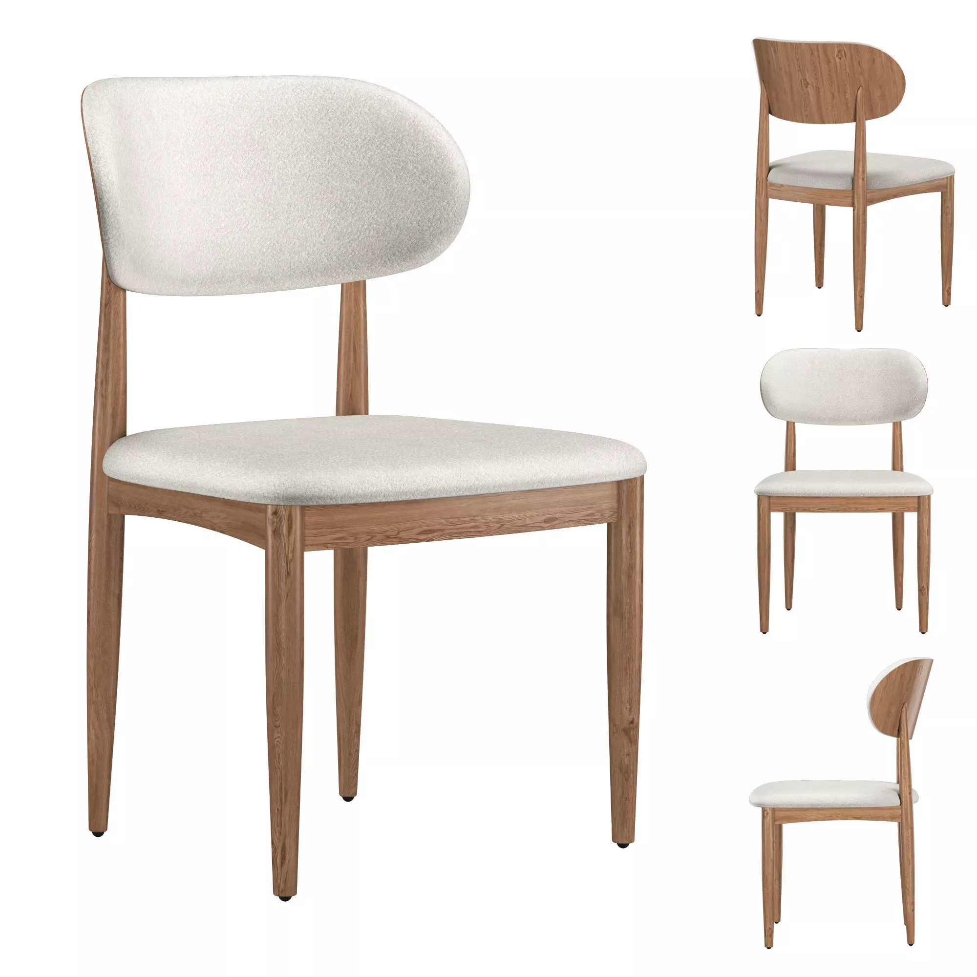 UNO SIDE CHAIR U352E636 3D model