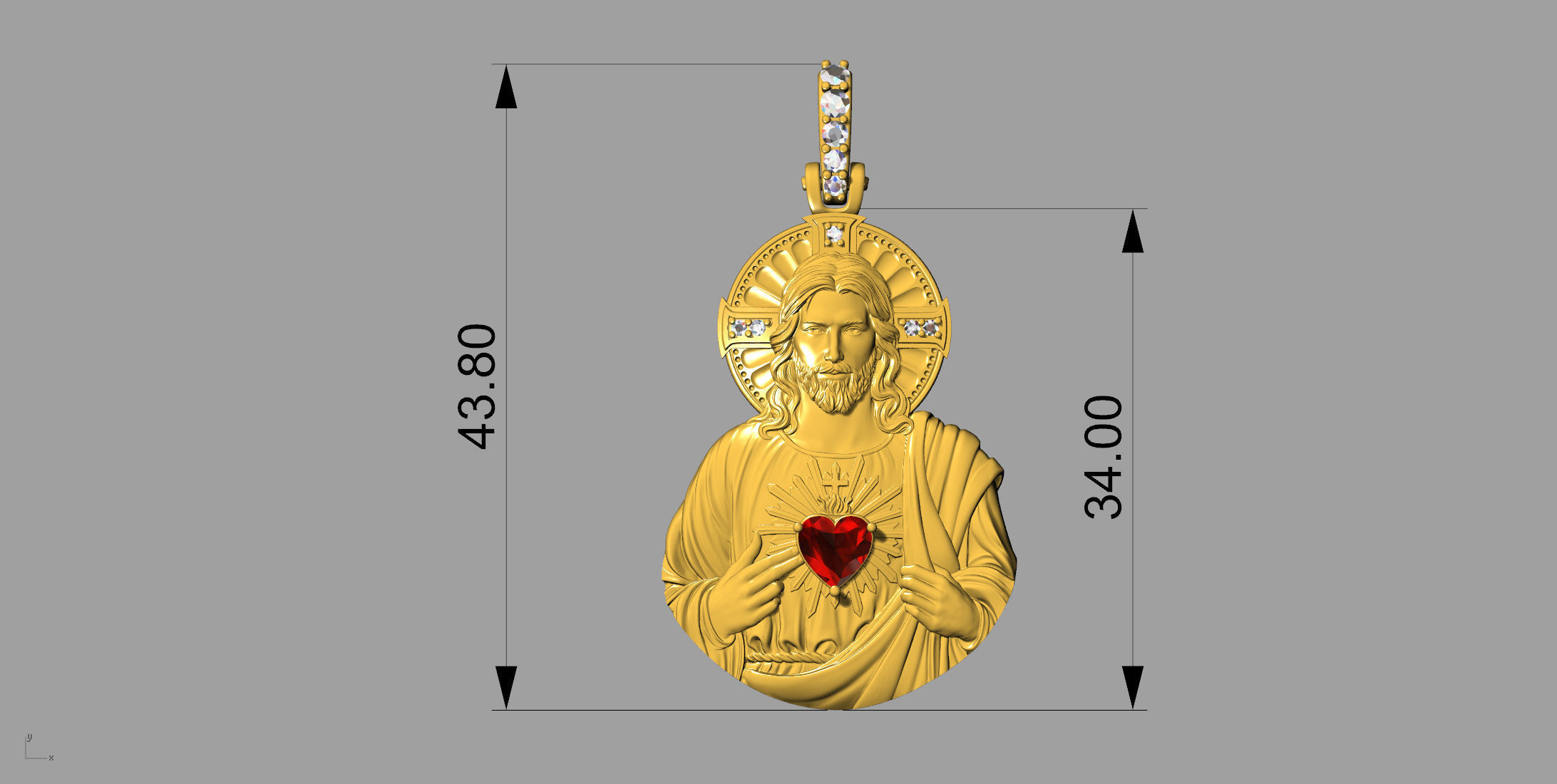 Gold N1172 3D print model_4