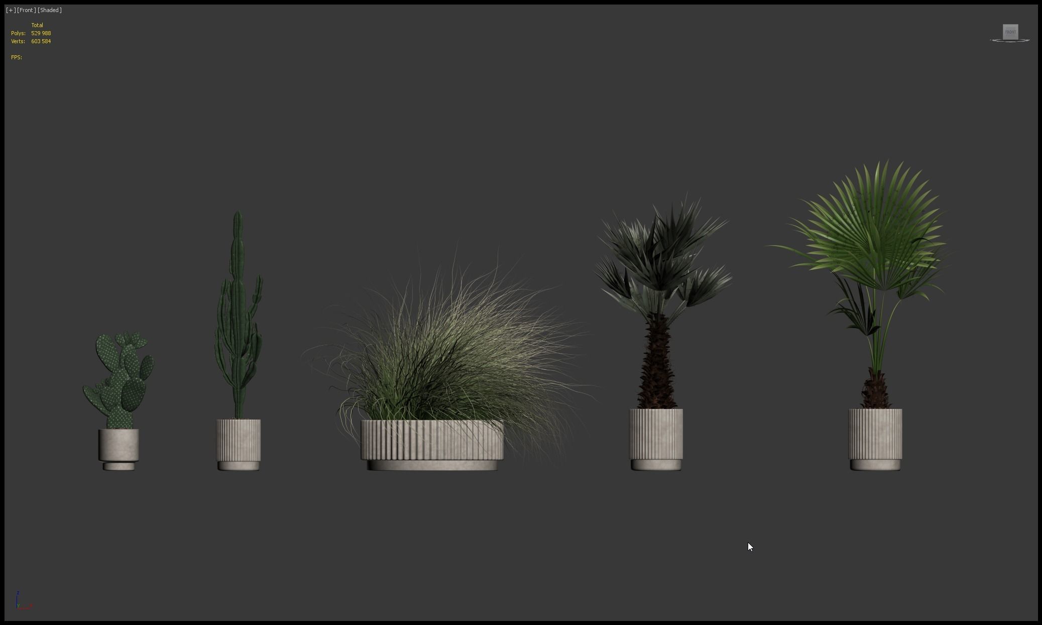 20 Photorealistic Flowers for Interiors - set 204 213 216 218 3D Model Collection_3
