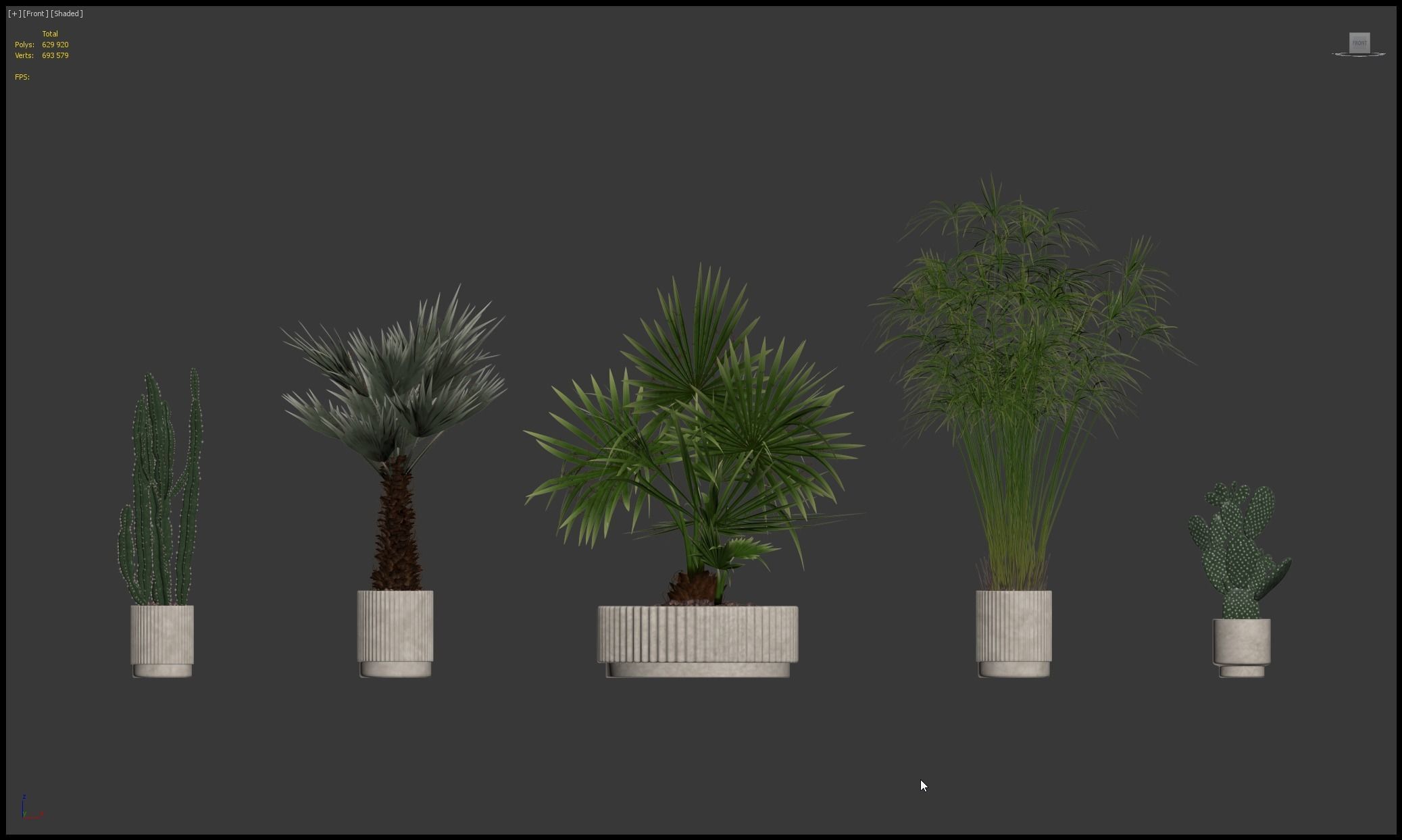 20 Photorealistic Flowers for Interiors - set 204 213 216 218 3D Model Collection_4