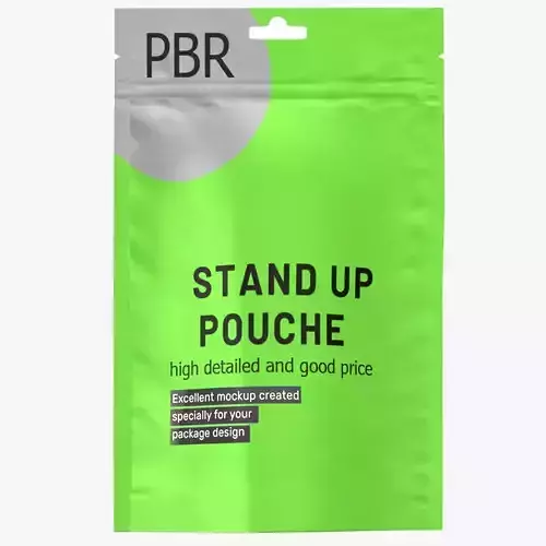 stand up pouch v8 PBR 3D model