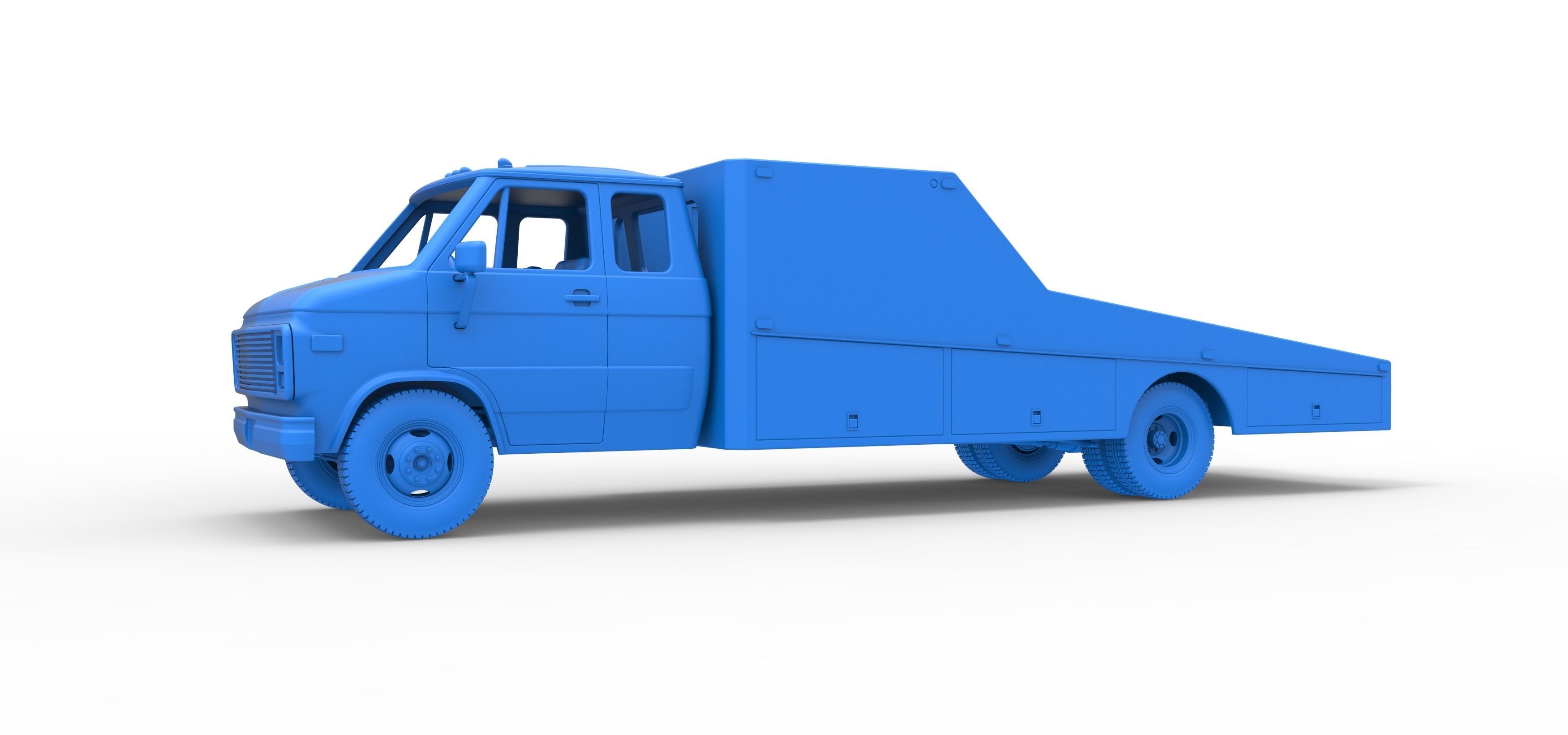 Vintage Transporter truck for Race car Version 3 Scale 1 to 25 3D print model_32