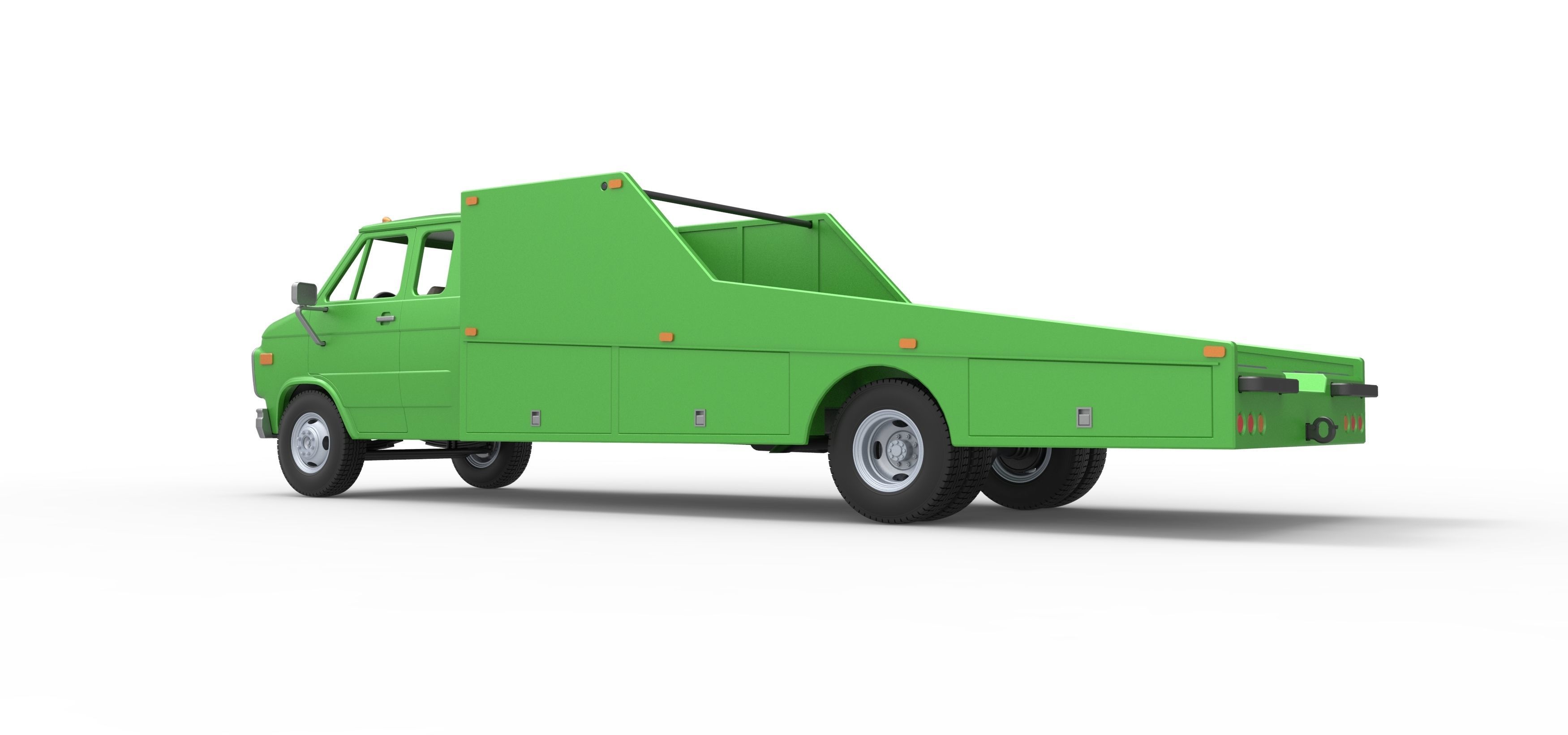 Vintage Transporter truck for Race car Version 3 Scale 1 to 25 3D print model_19