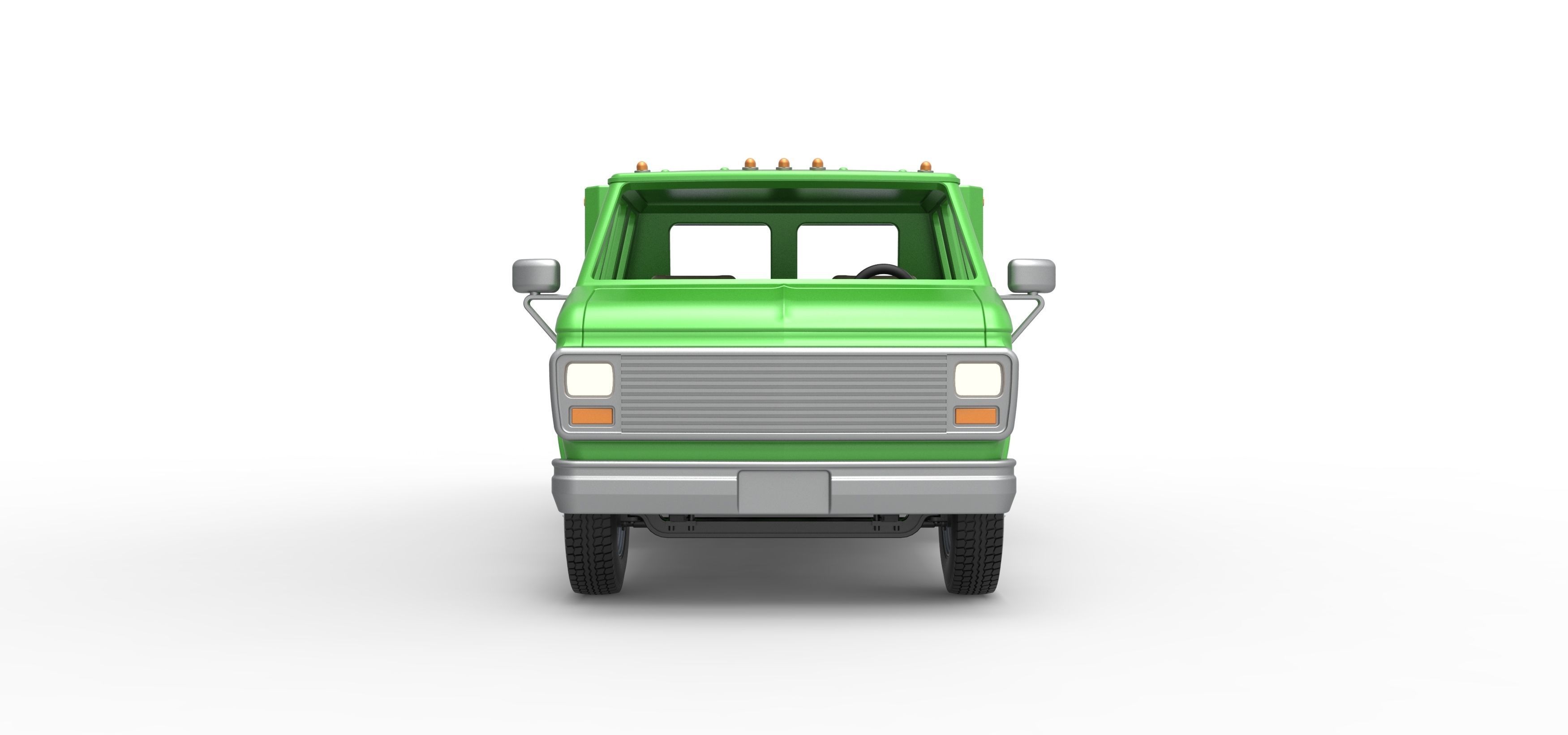 Vintage Transporter truck for Race car Version 3 Scale 1 to 25 3D print model_13