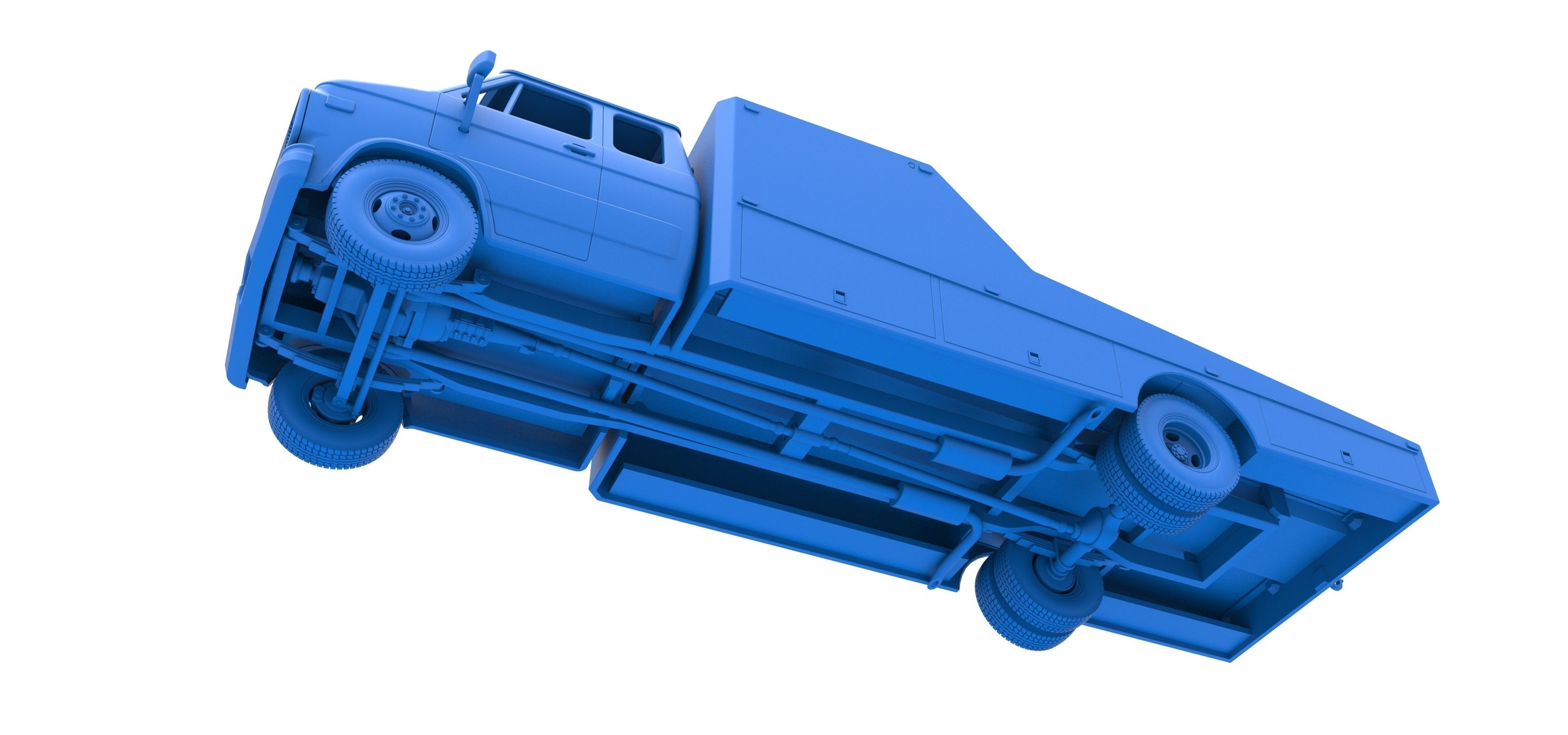 Vintage Transporter truck for Race car Version 3 Scale 1 to 25 3D print model_33