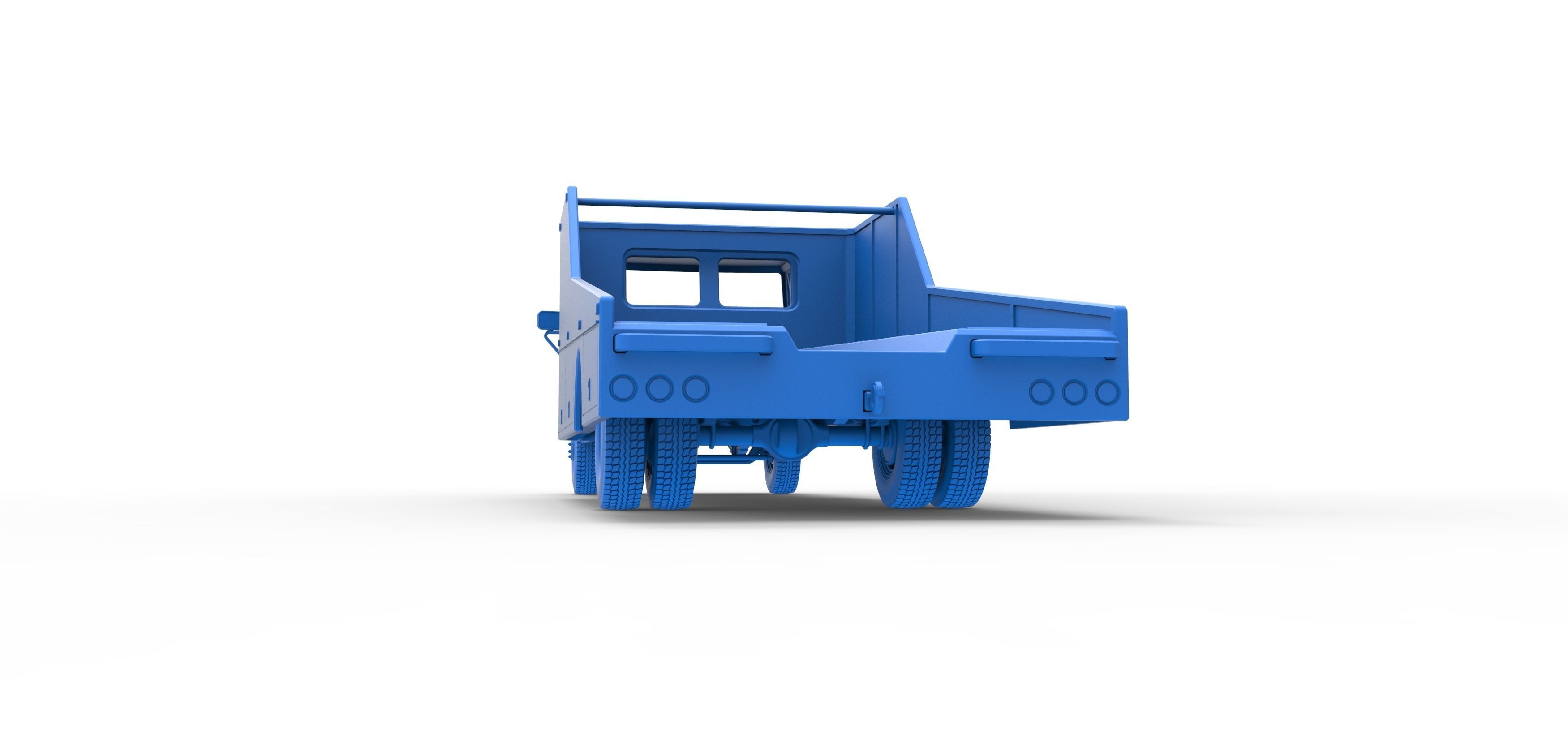 Vintage Transporter truck for Race car Version 3 Scale 1 to 25 3D print model_45