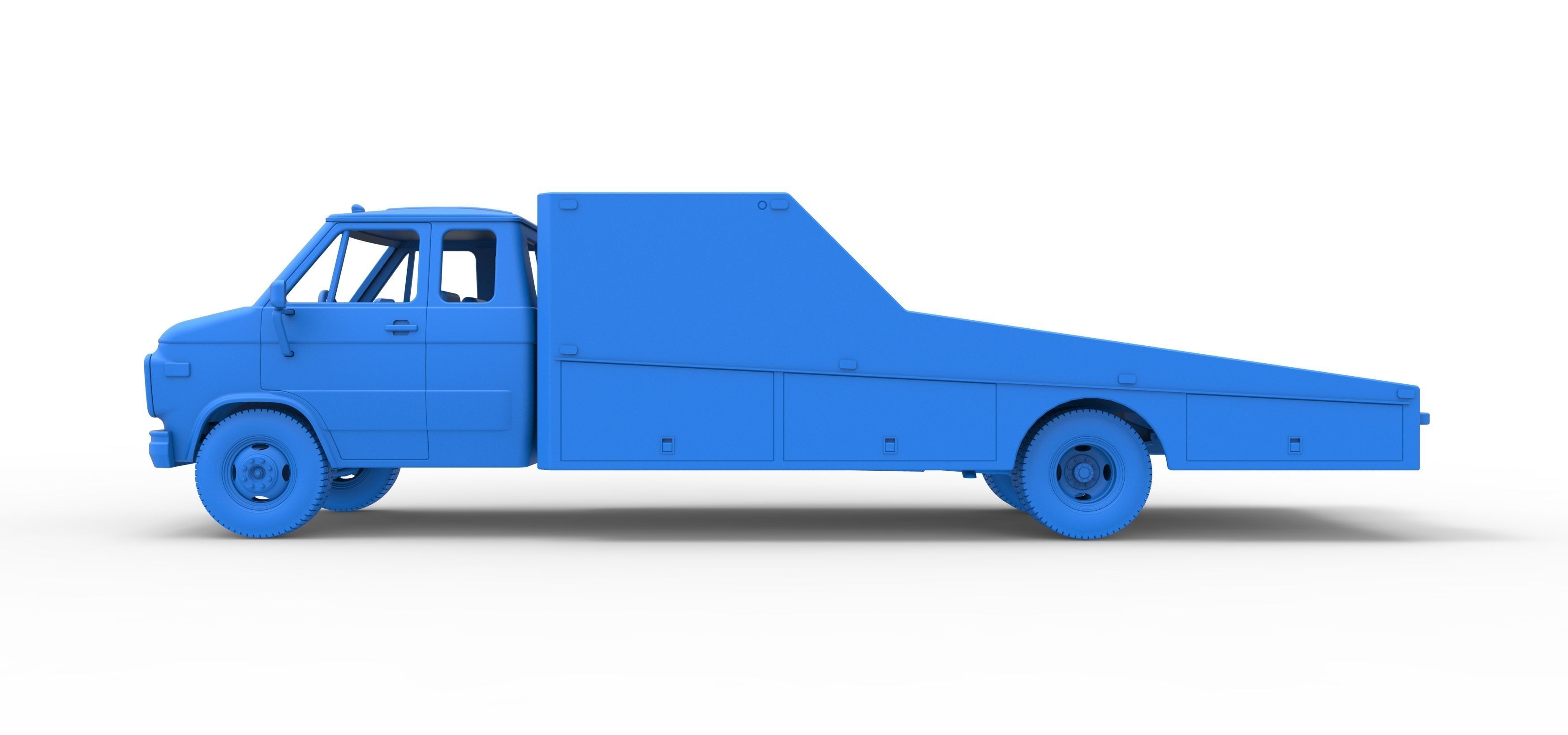Vintage Transporter truck for Race car Version 3 Scale 1 to 25 3D print model_39