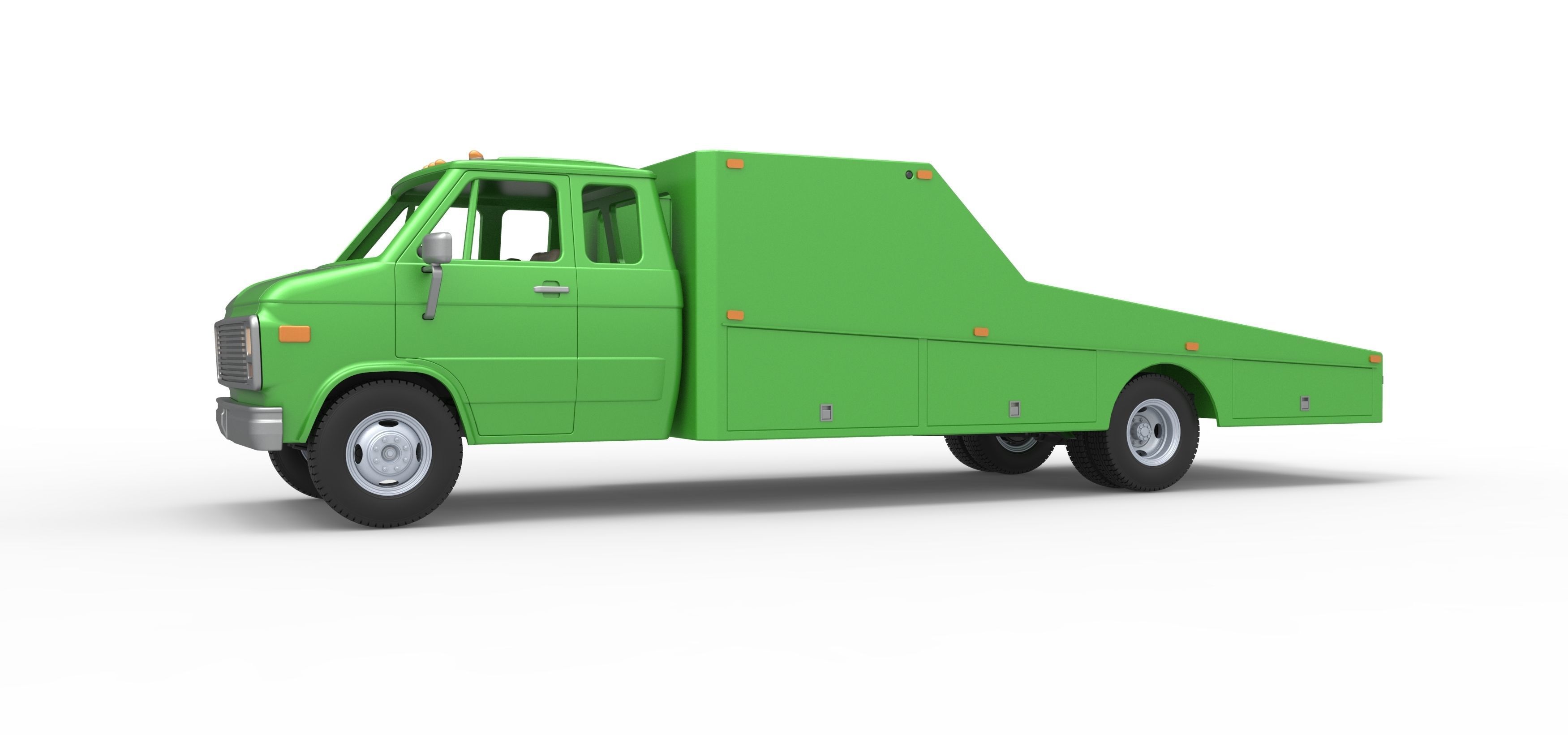 Vintage Transporter truck for Race car Version 3 Scale 1 to 25 3D print model_9