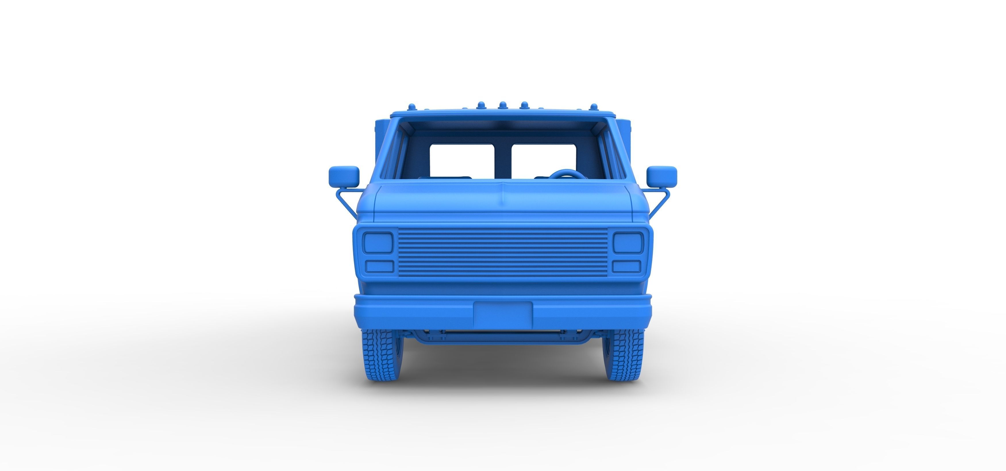 Vintage Transporter truck for Race car Version 3 Scale 1 to 25 3D print model_37
