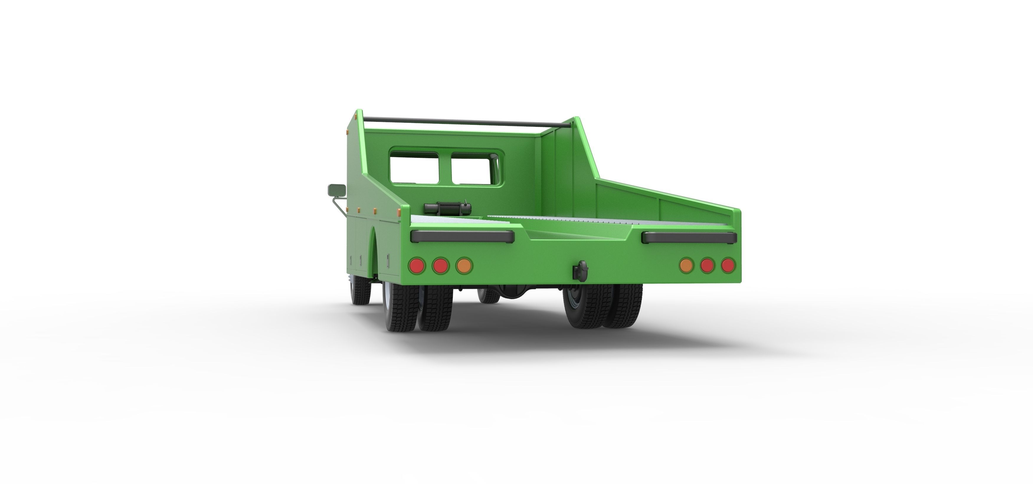 Vintage Transporter truck for Race car Version 3 Scale 1 to 25 3D print model_22