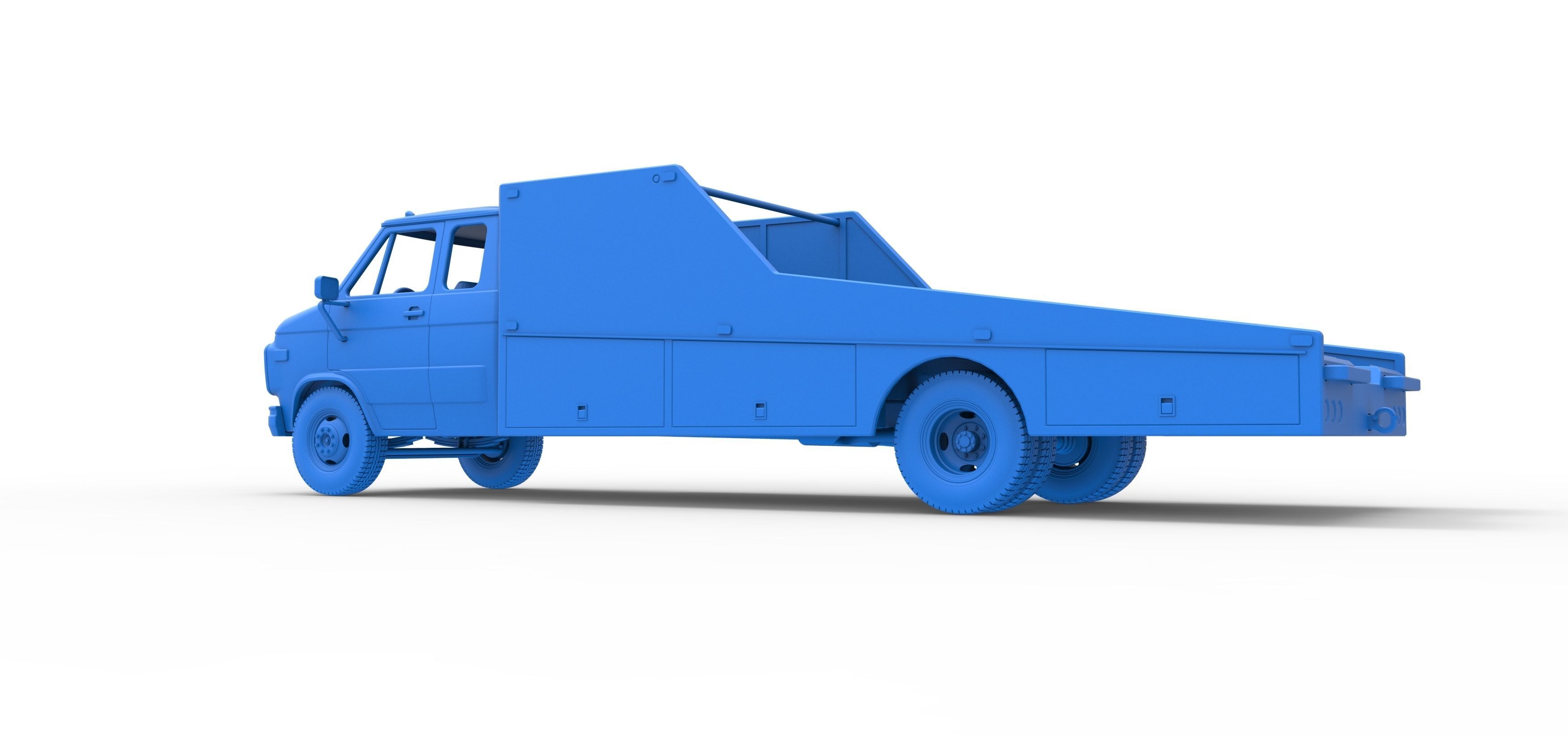 Vintage Transporter truck for Race car Version 3 Scale 1 to 25 3D print model_43