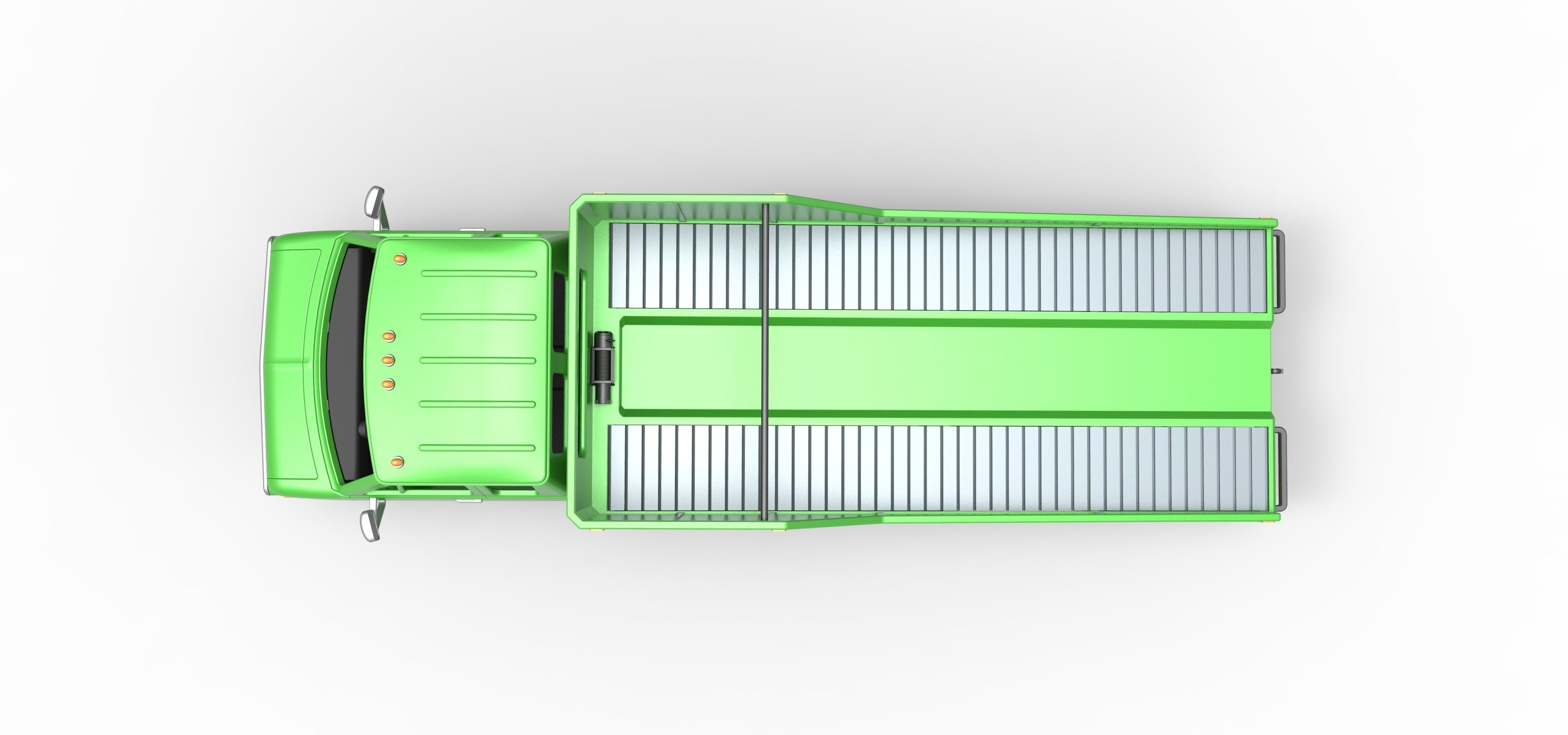 Vintage Transporter truck for Race car Version 3 Scale 1 to 25 3D print model_17