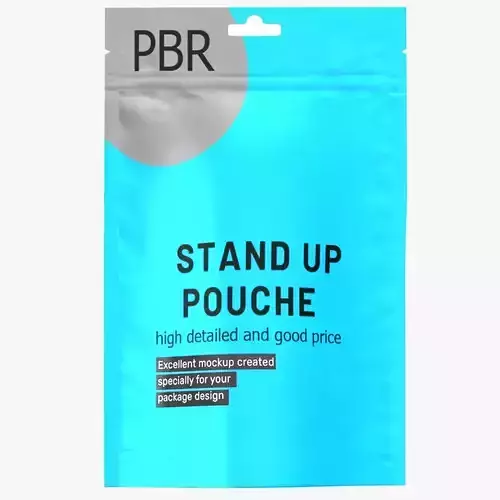 stand up pouch v9 PBR 3D model