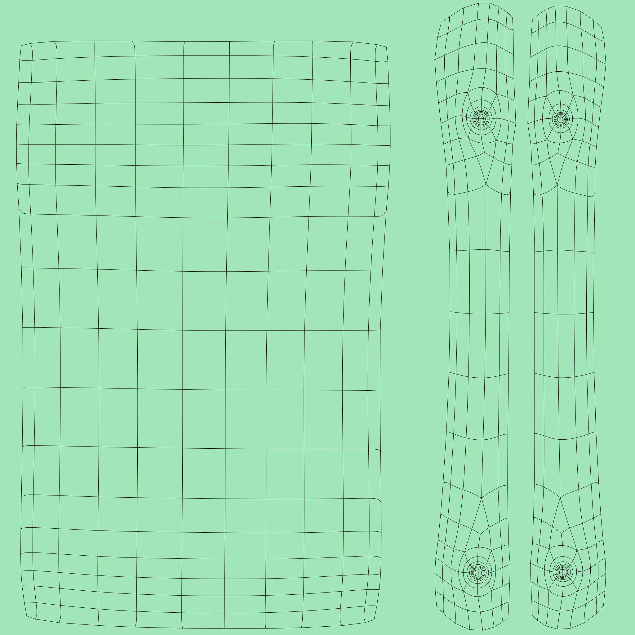 Stylized bed with blanket Low-poly 3D model_9