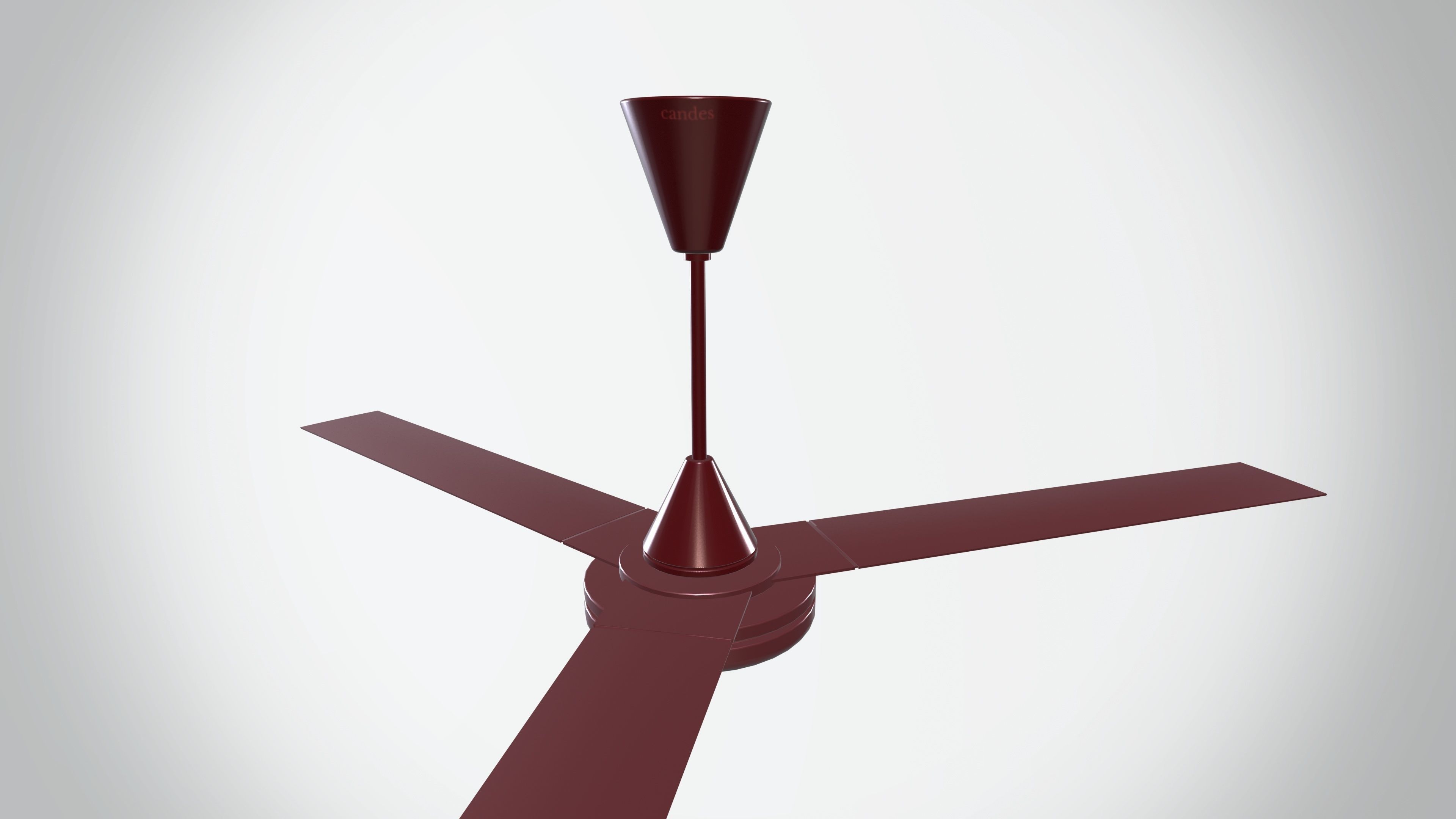 Ceiling Fan Low-poly 3D model_2