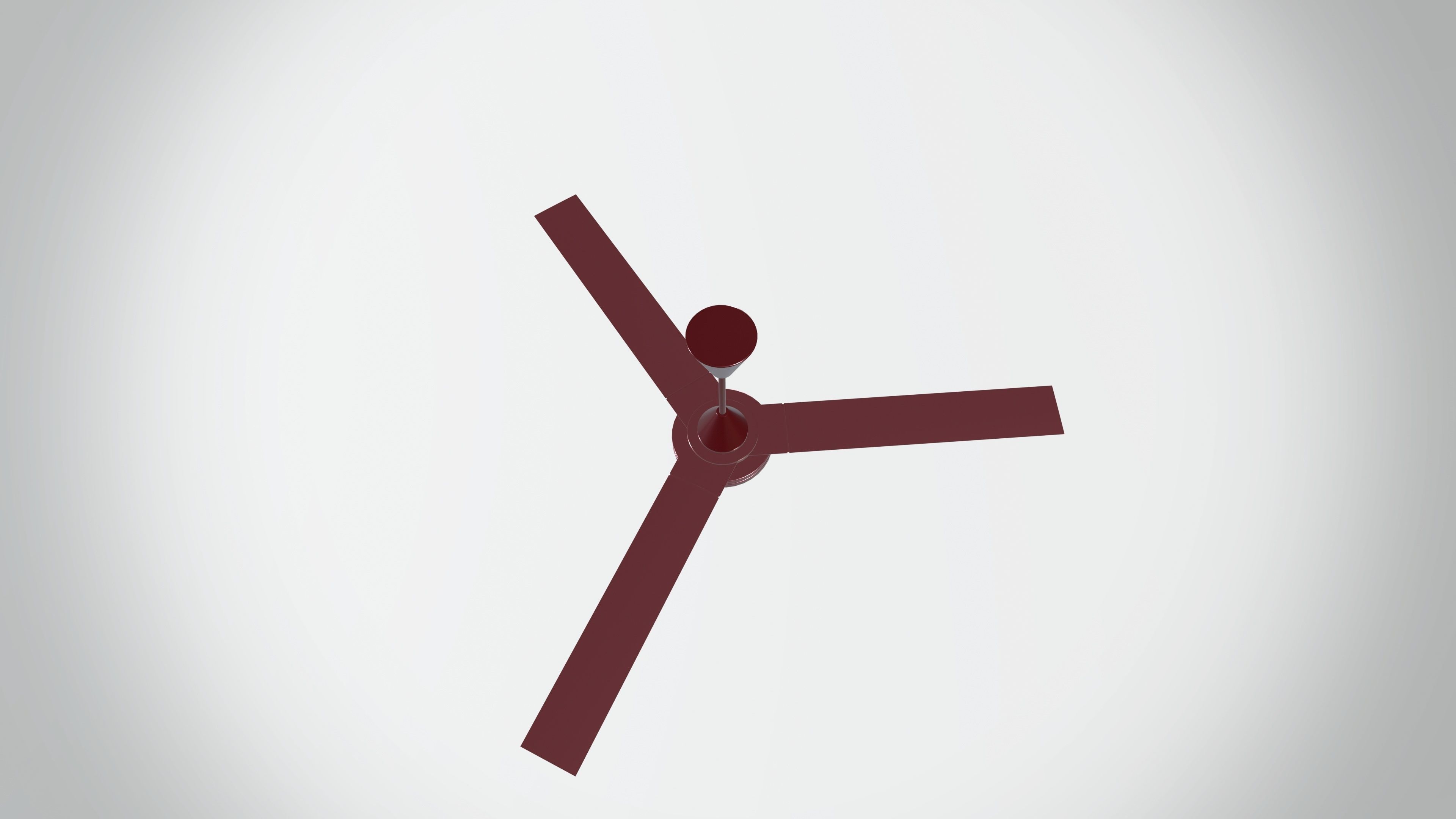 Ceiling Fan Low-poly 3D model_3