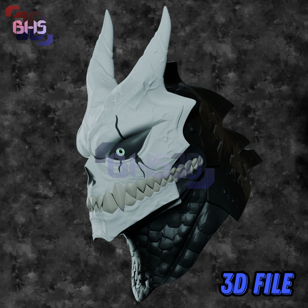 Kaijuu No 8 Kafka Helmet 3D File digital Download 3D print model_1
