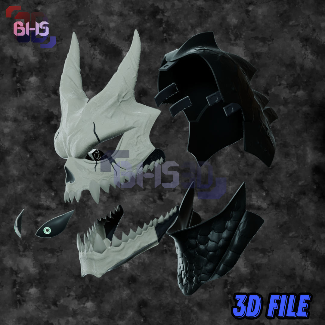 Kaijuu No 8 Kafka Helmet 3D File digital Download 3D print model_4
