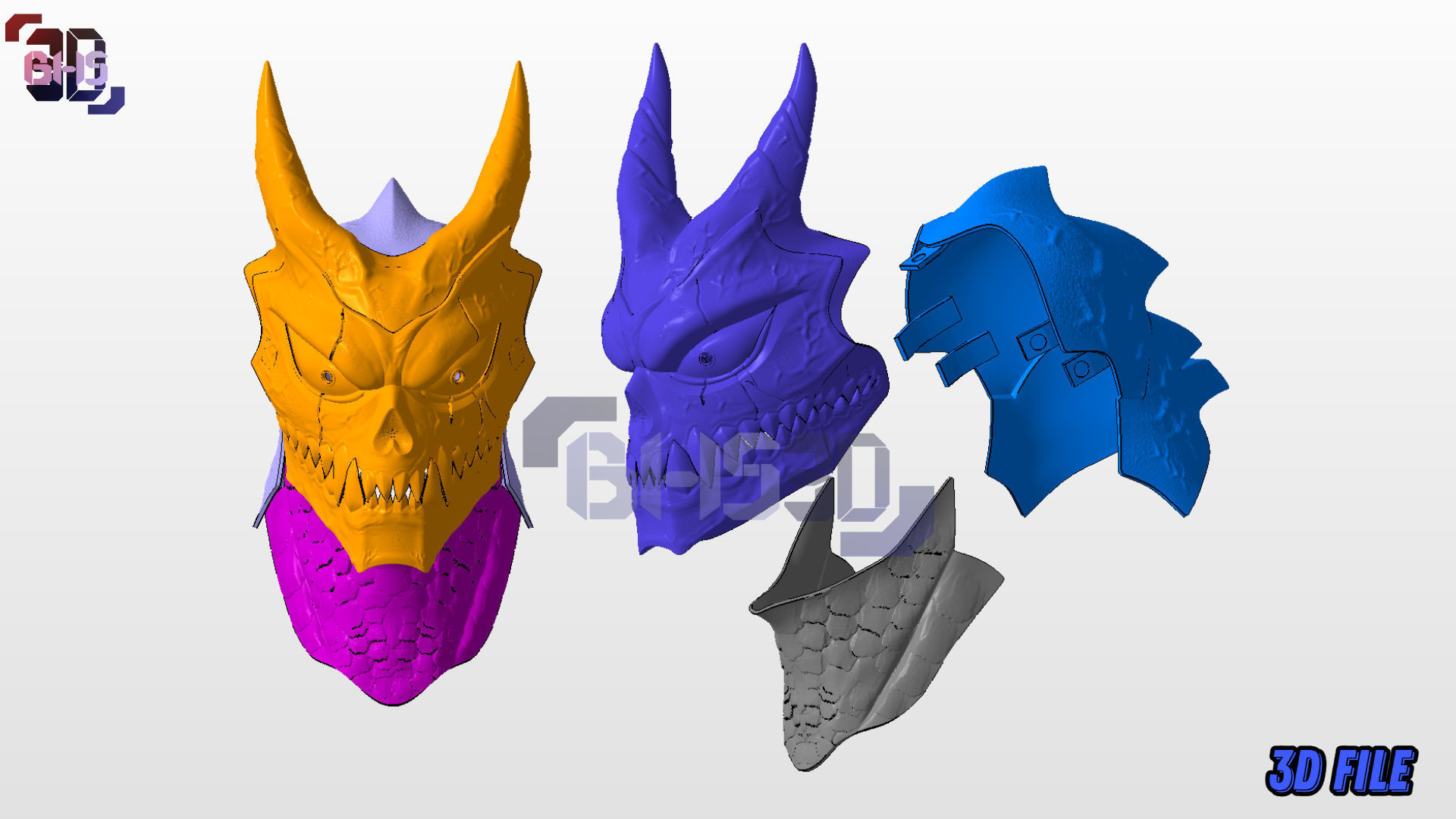 Kaijuu No 8 Kafka Helmet 3D File digital Download 3D print model_9