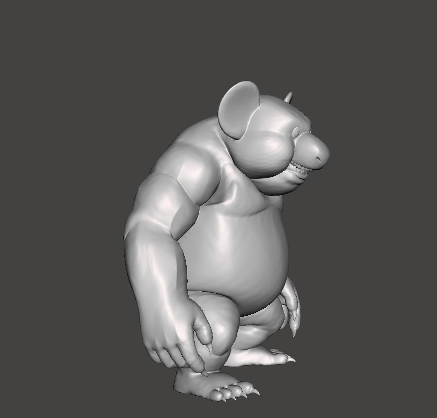 Orange Demon 3D Model 3D print model_1