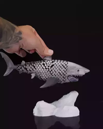 Great White Shark 3D print model