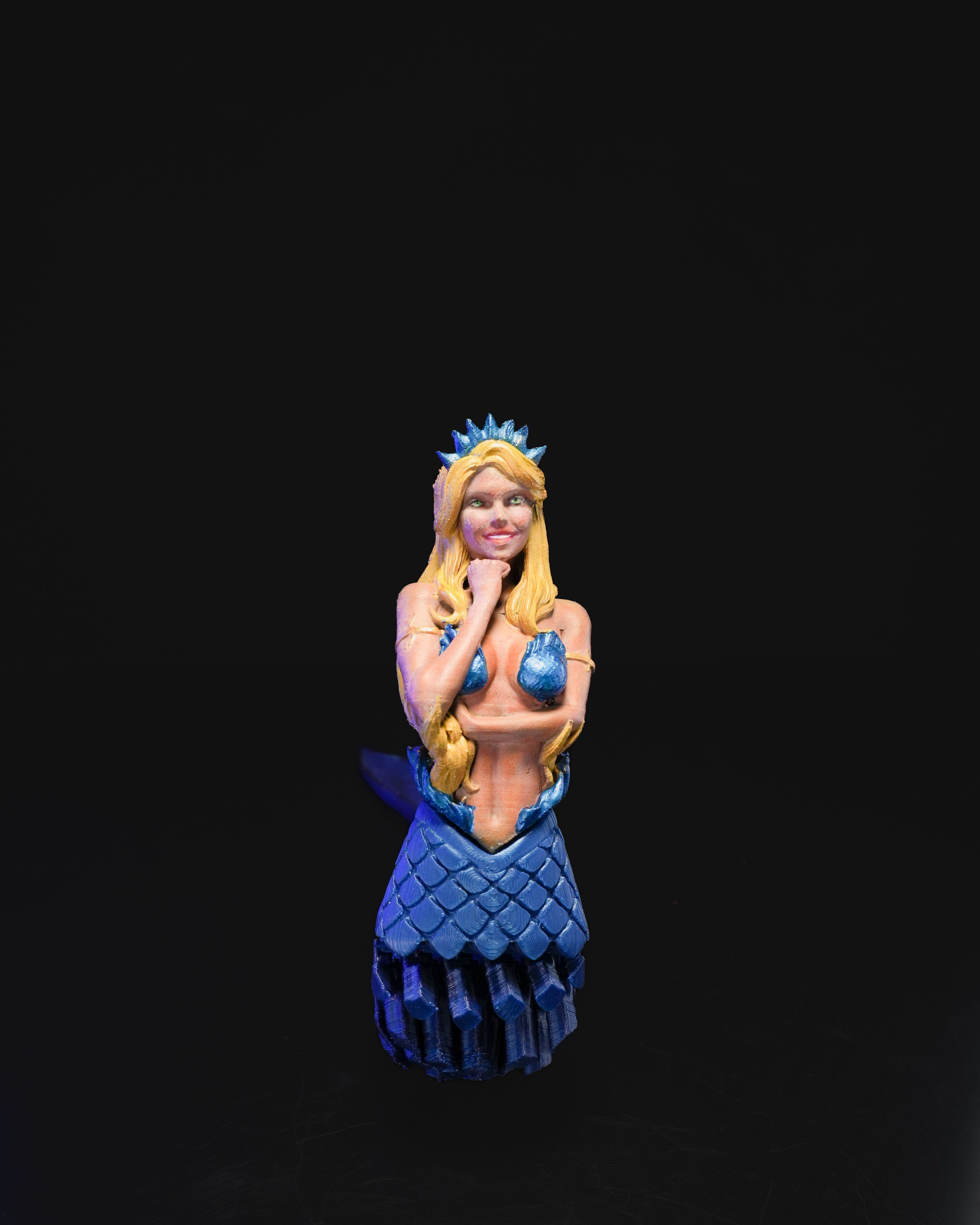 Articulated Mermaid Daena 3D print model_1