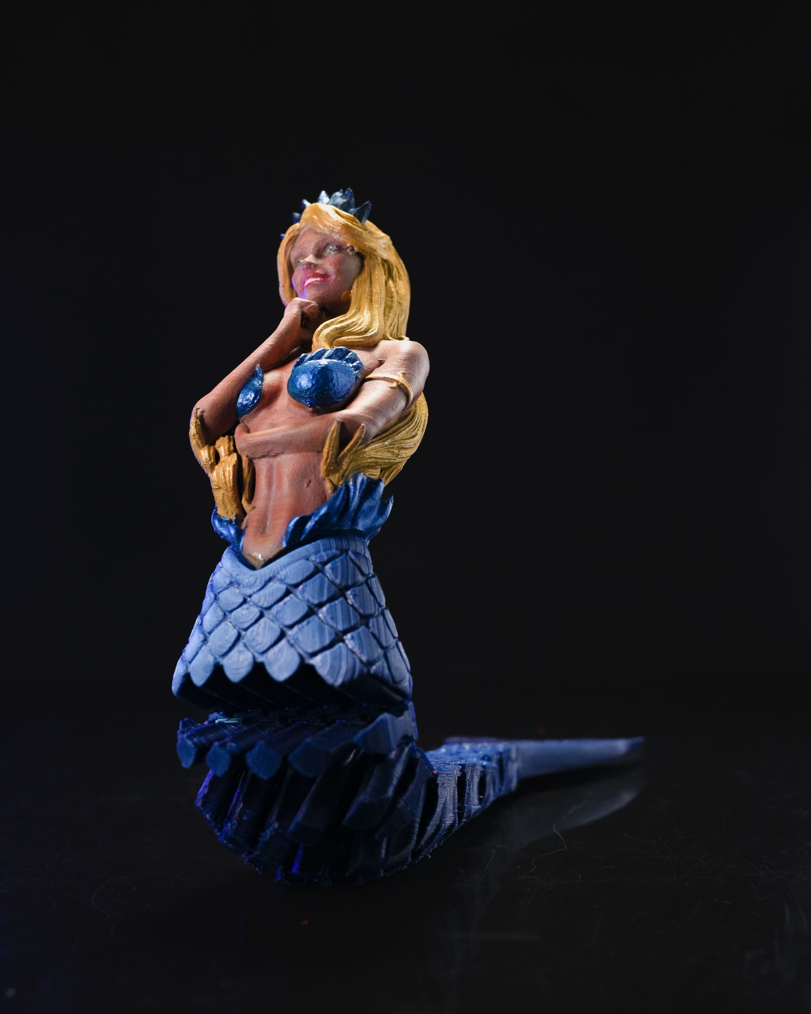 Articulated Mermaid Daena 3D print model_4