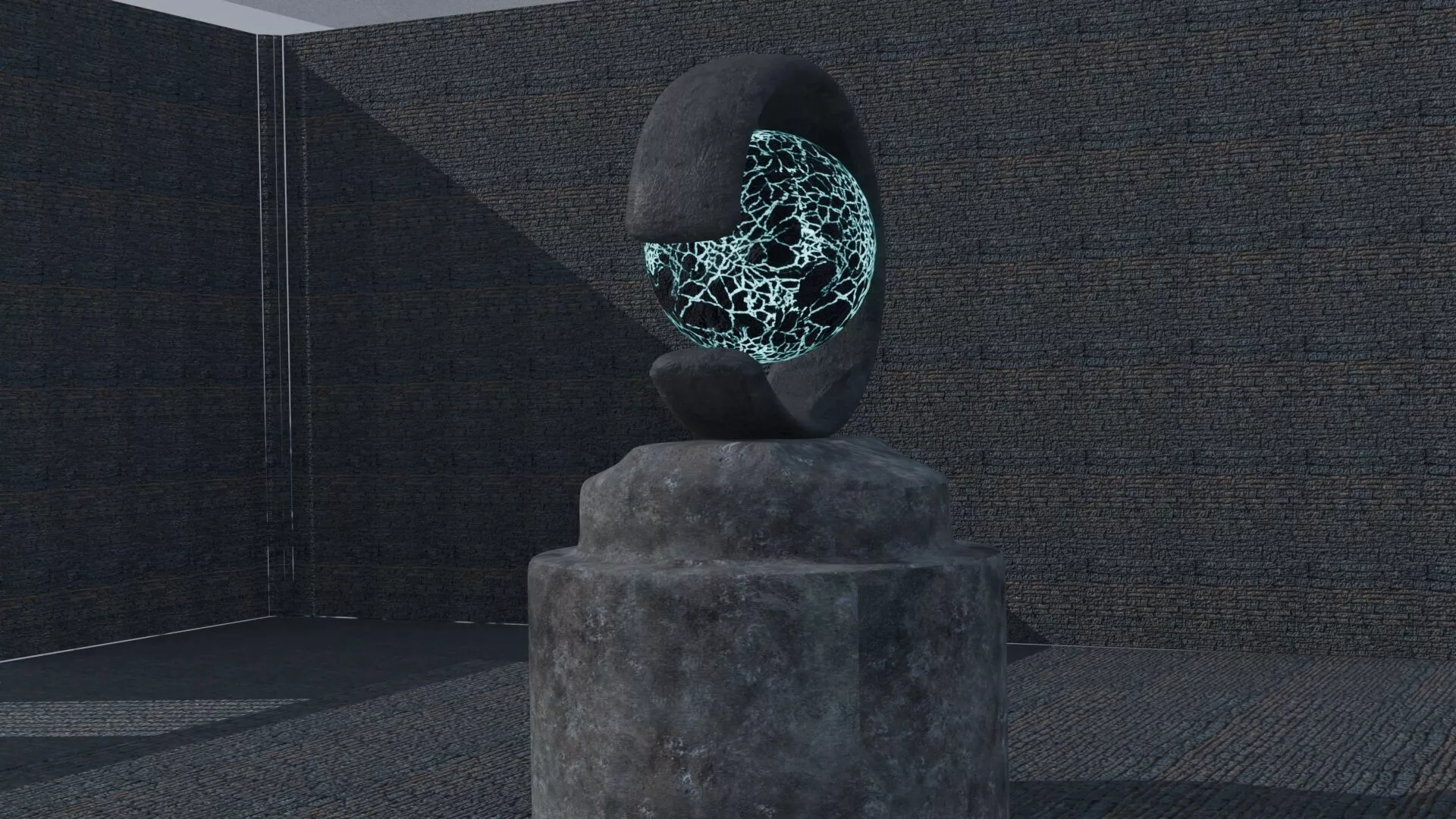 Post-Medieval glow-orb pillar Free 3D model