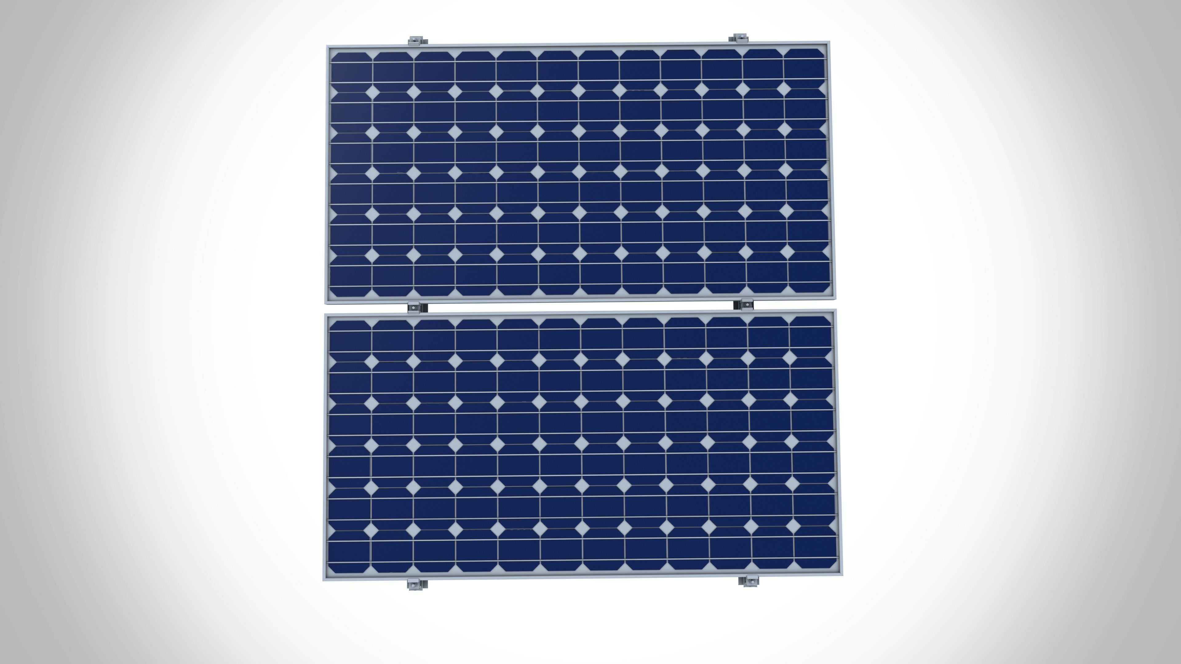 Solar Panel Low-poly 3D model_2