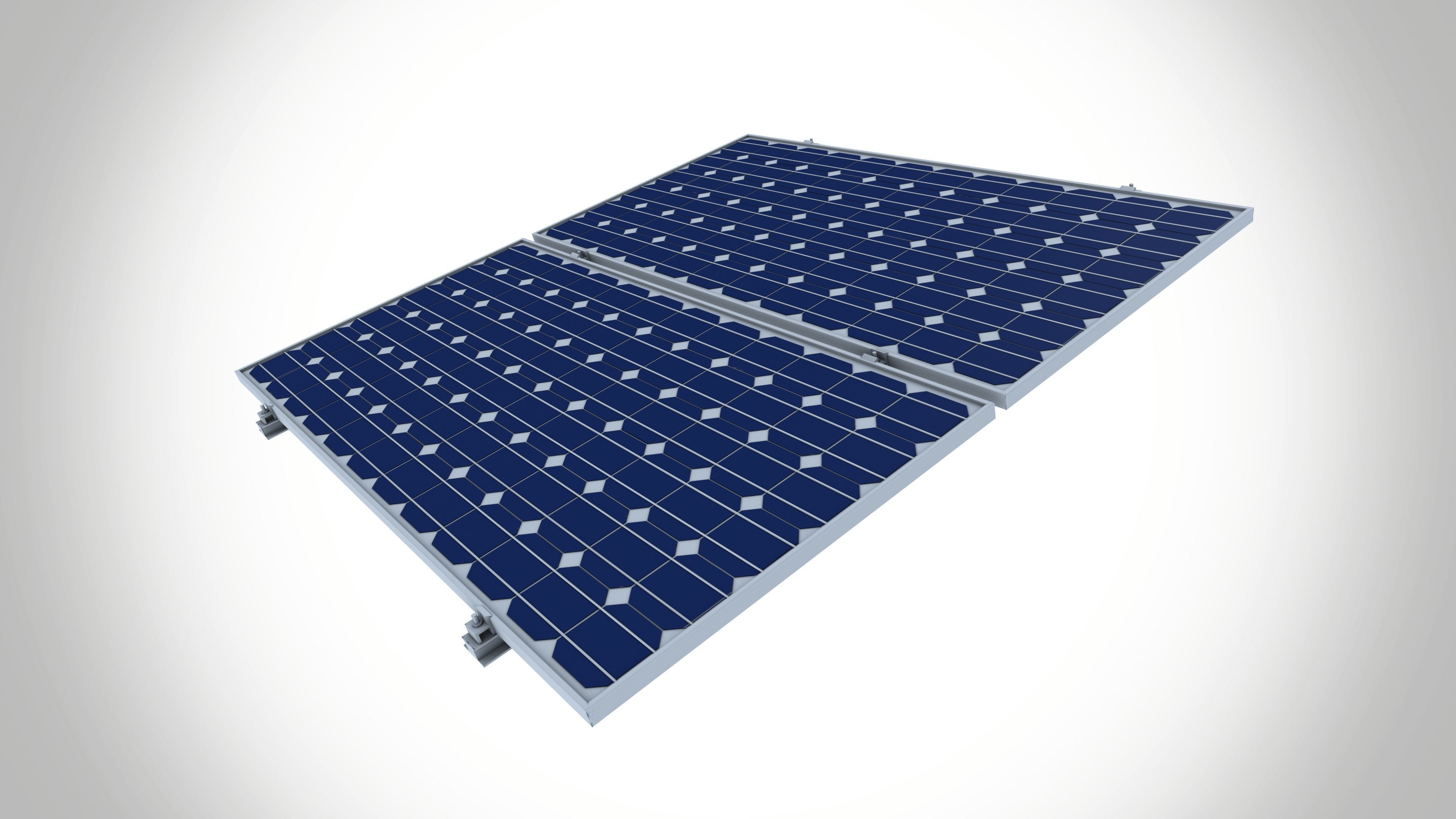 Solar Panel Low-poly 3D model_3